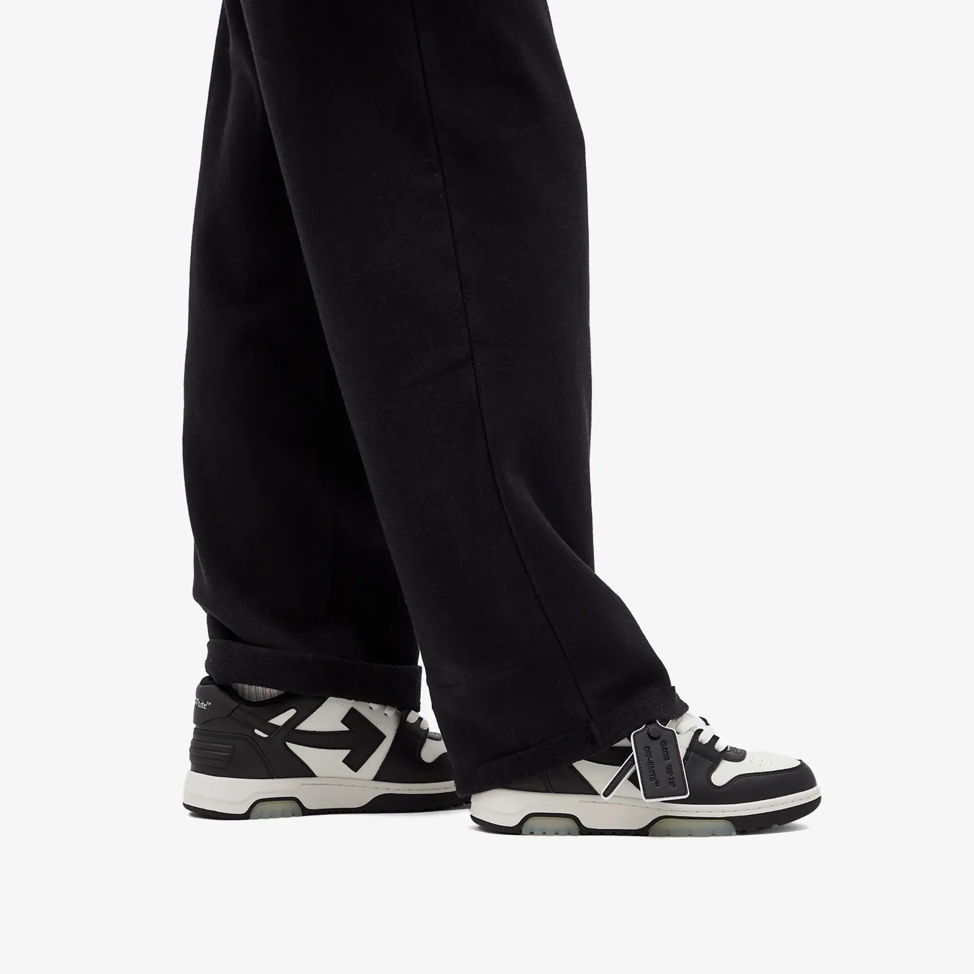 Off-White Women's Out Off Office Calf Leather Sneakers Black