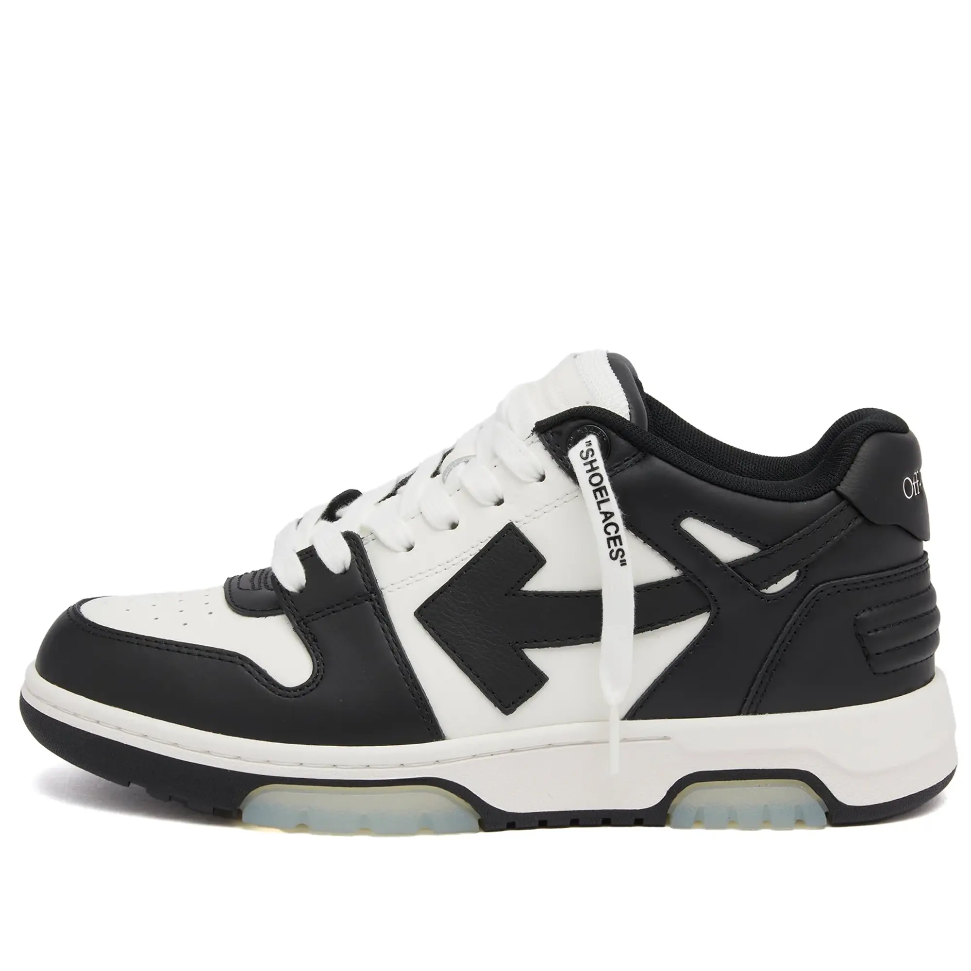 Off-White Women's Out Off Office Calf Leather Sneakers Black