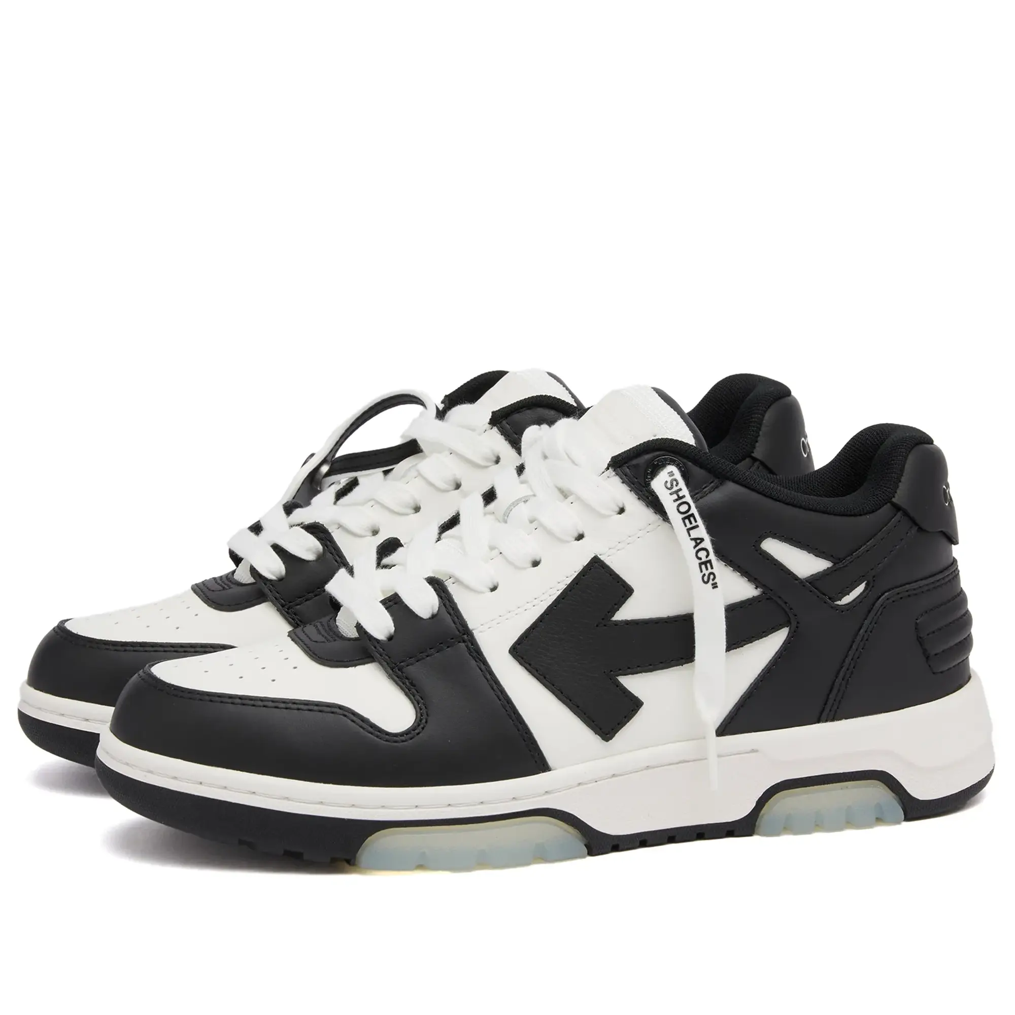 Off-White Women's Out Off Office Calf Leather Sneakers Black