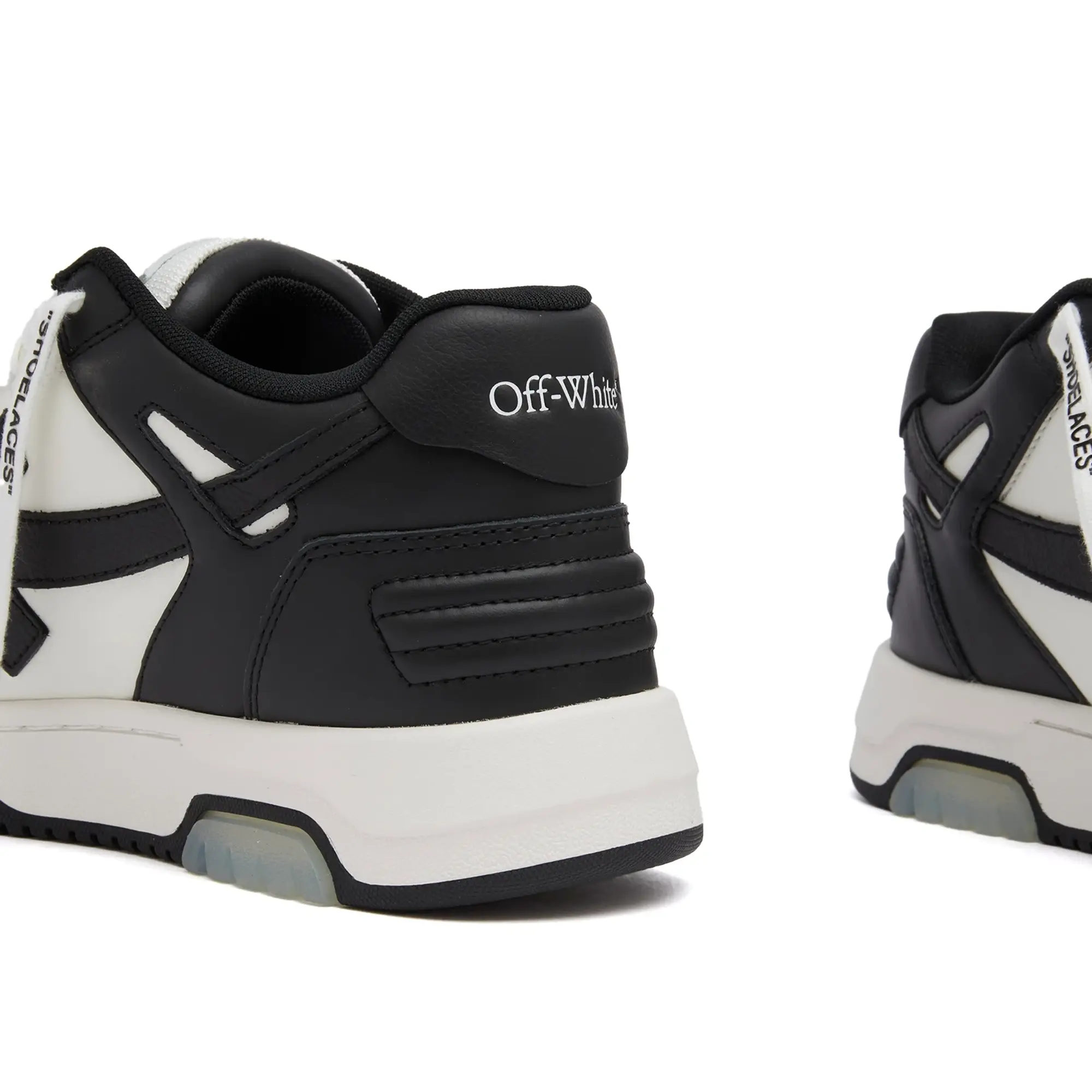 Off-White Women's Out Off Office Calf Leather Sneakers Black
