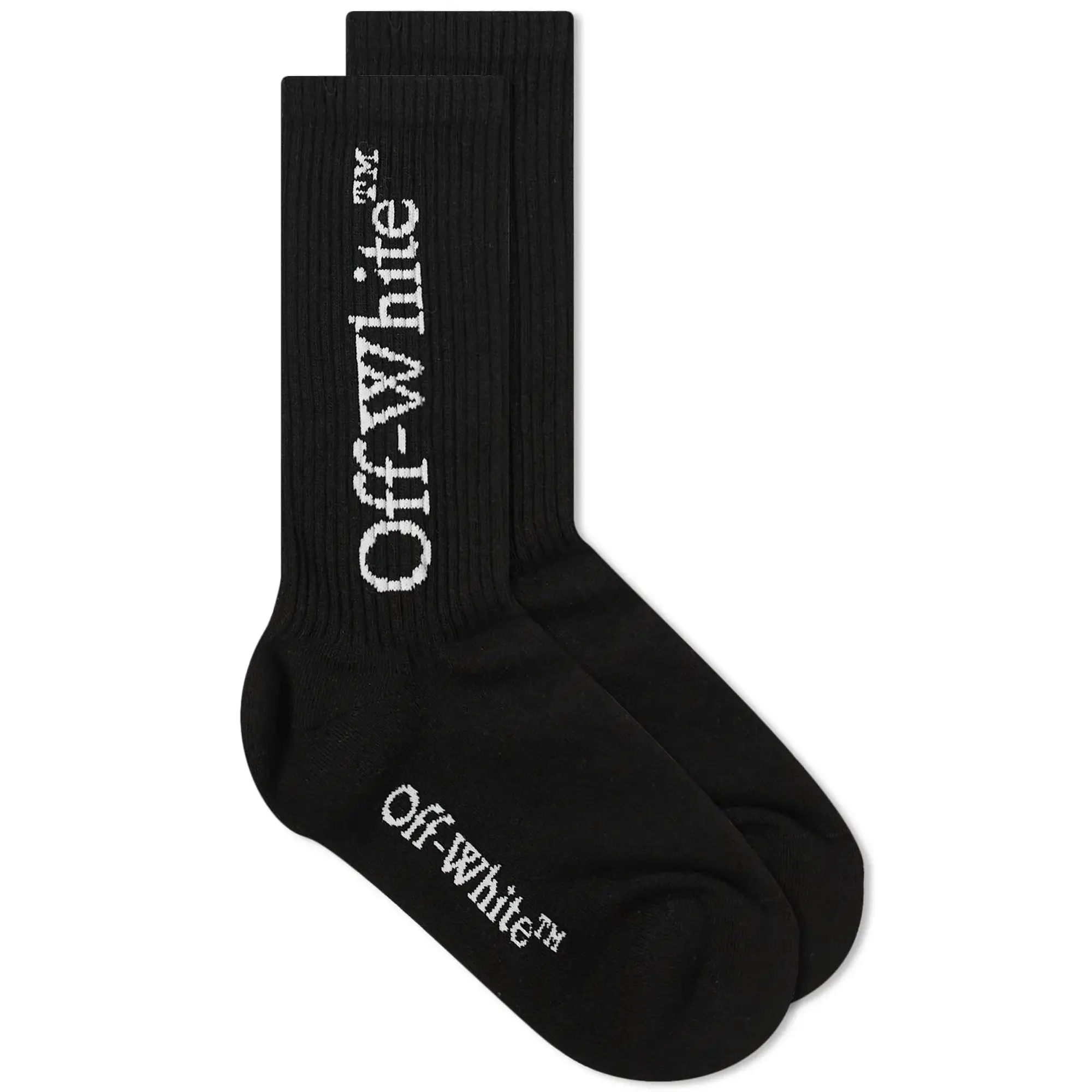 Off-White Women's Mid Bookish Calf Socks Black