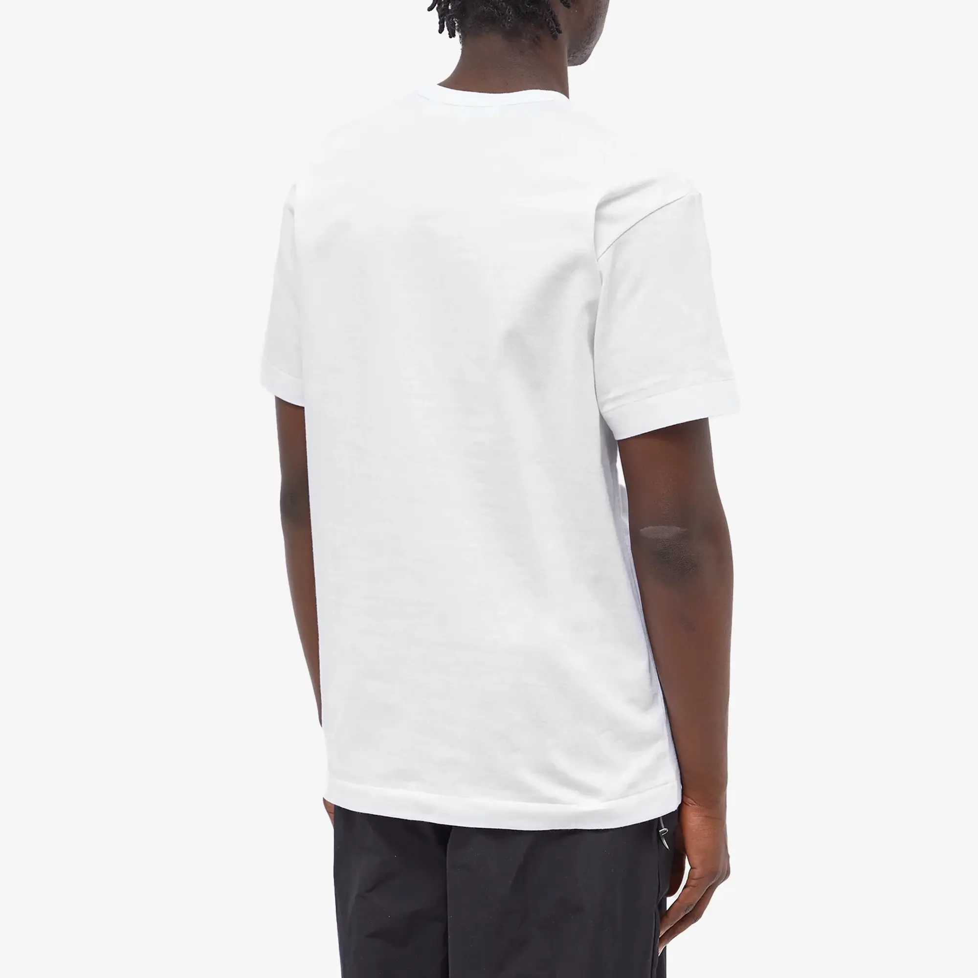 Comme des Garçons Play Comme des Garcons Play Red Heart Colour Heart Tee White/Red/Blue