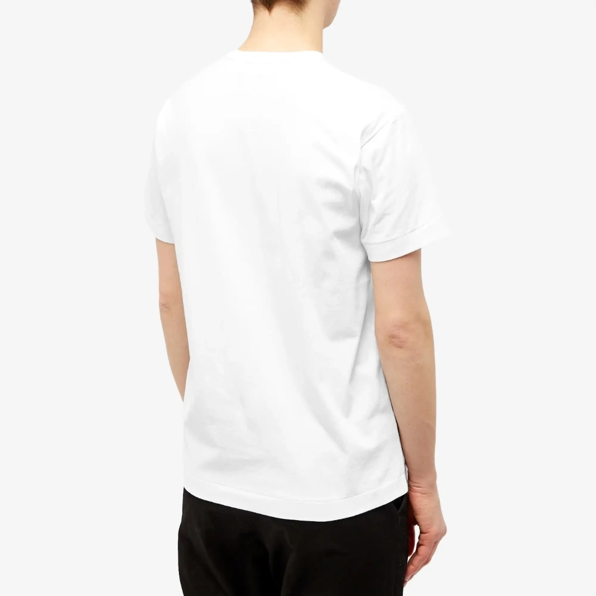 Comme des Garçons Play Comme des Garcons Play Red Heart Colour Heart T-Shirt White/Green