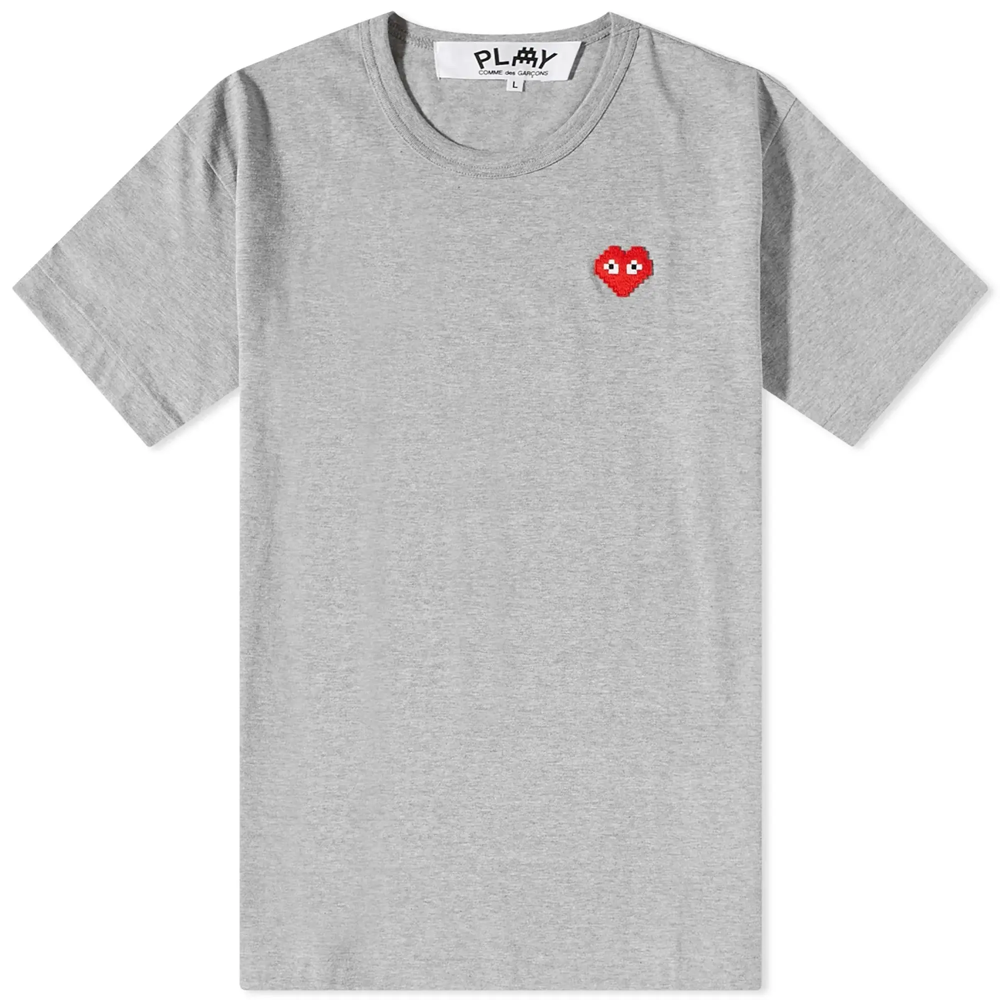 Comme des Garçons Play Men's Invader Heart T-Shirt Grey