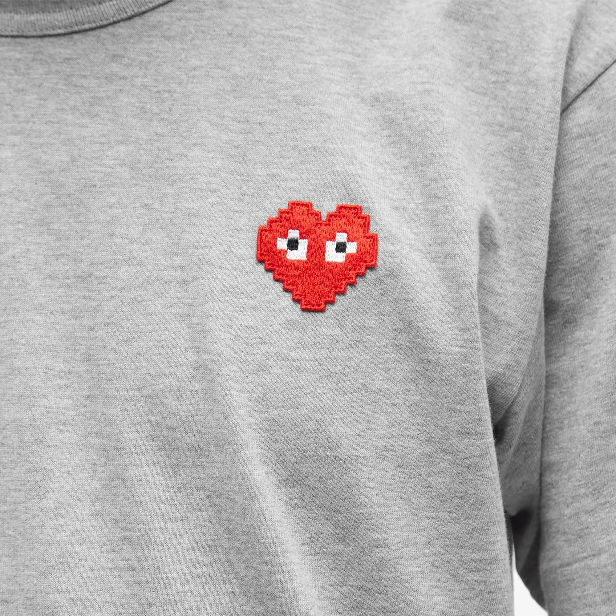 Comme des Garçons Play Men's Invader Heart T-Shirt Grey