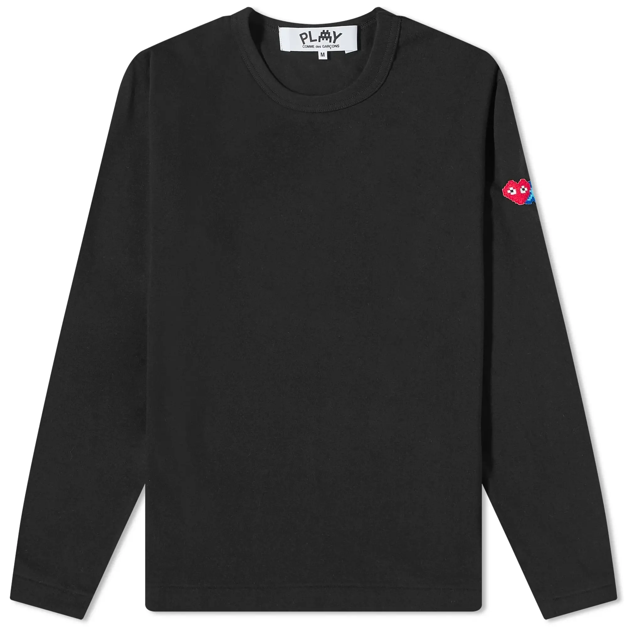 Comme des Garçons Play Men's Long Sleeve Invader T-Shirt Black