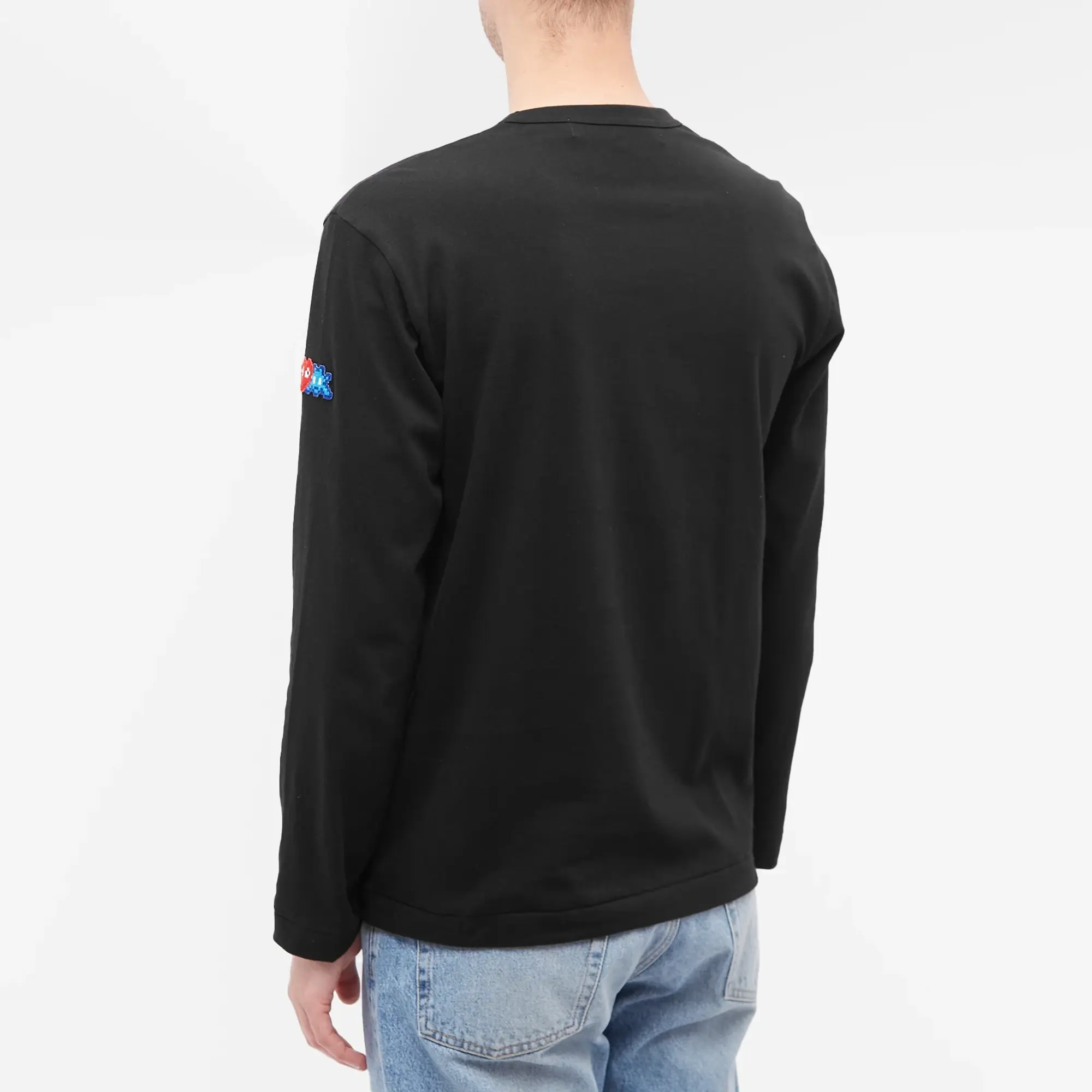 Comme des Garçons Play Men's Long Sleeve Invader T-Shirt Black