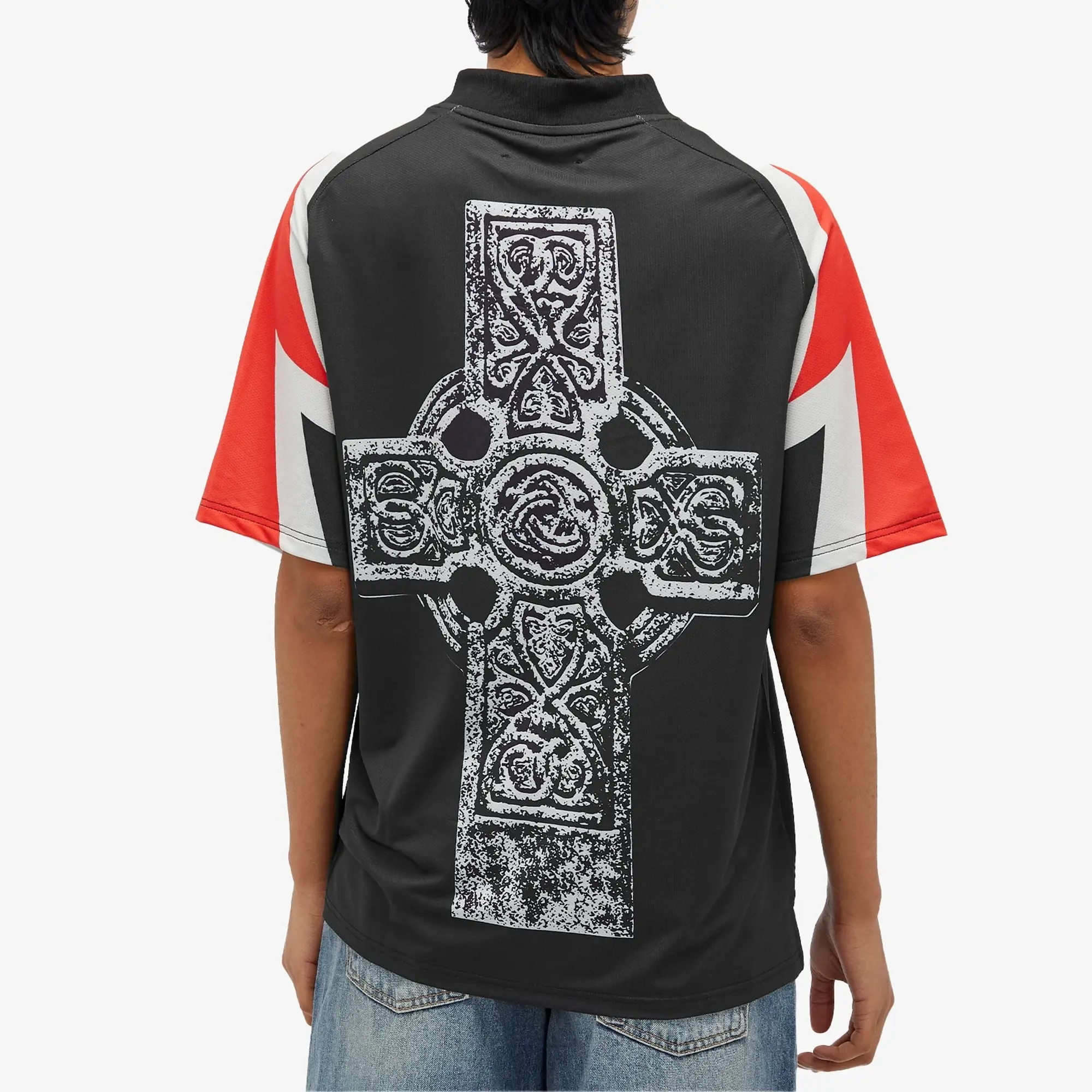 Pleasures Women's Mind Soccer Jersey Black
