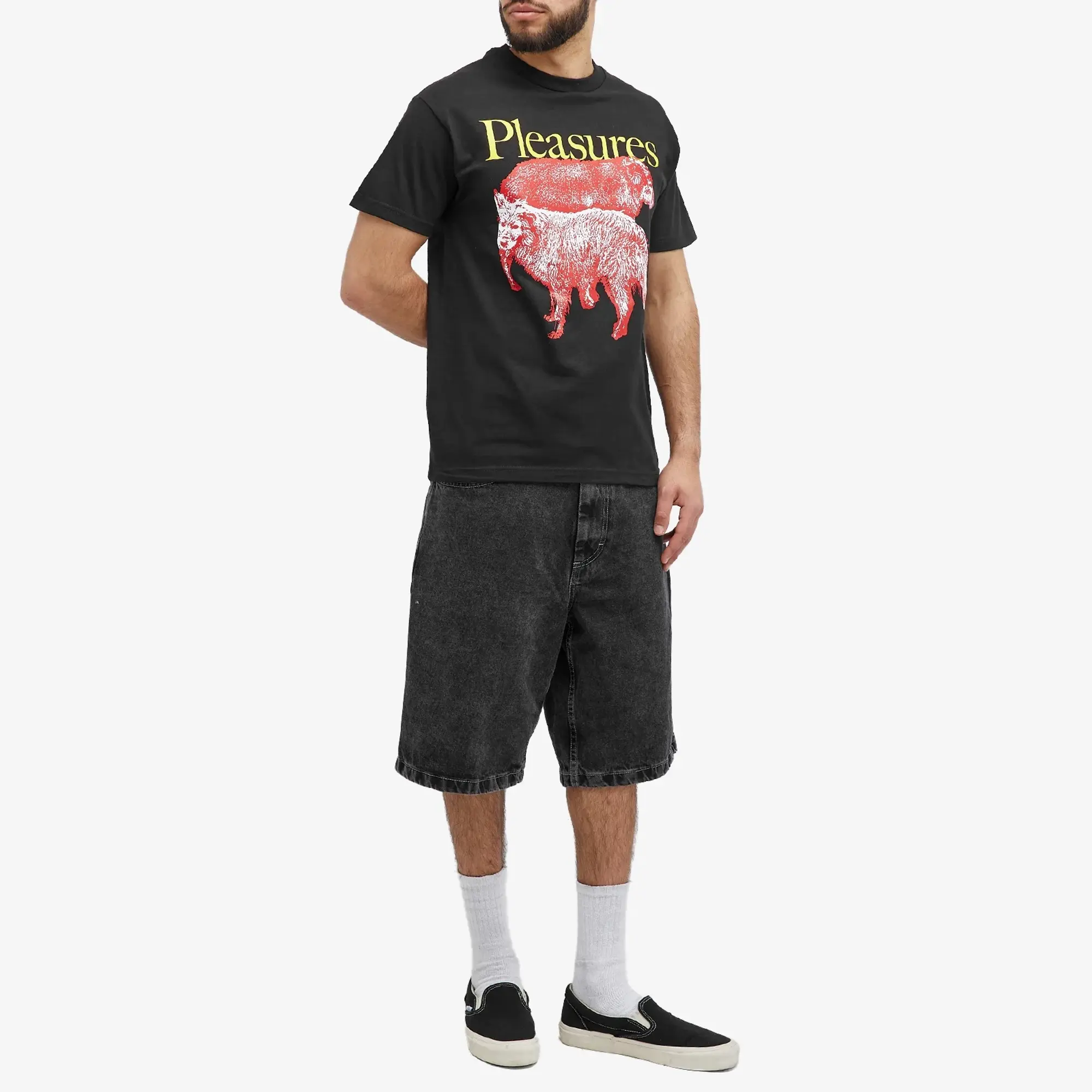 Pleasures Men's Wet Dogs T-Shirt Black