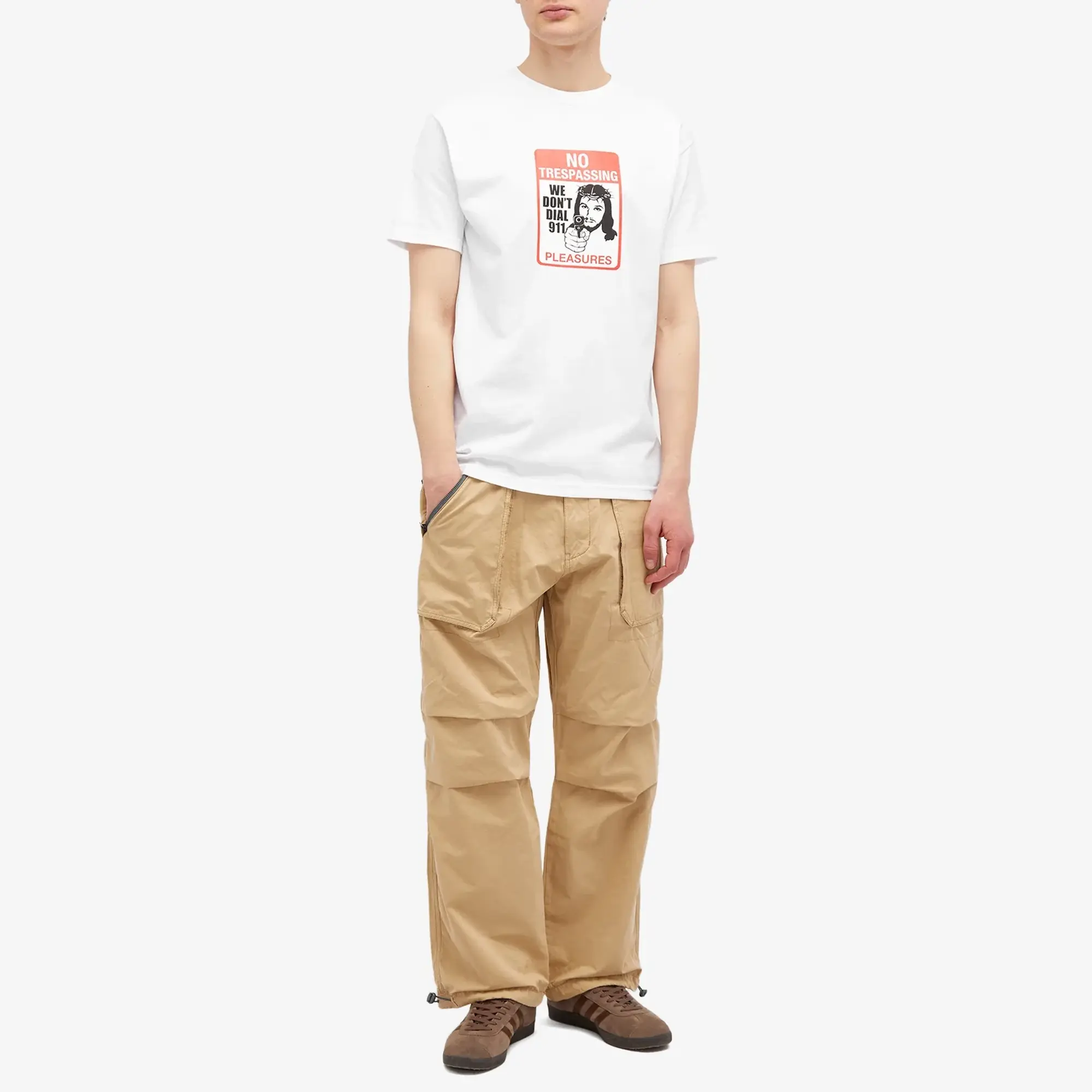 Pleasures Men's Trespass T-Shirt White