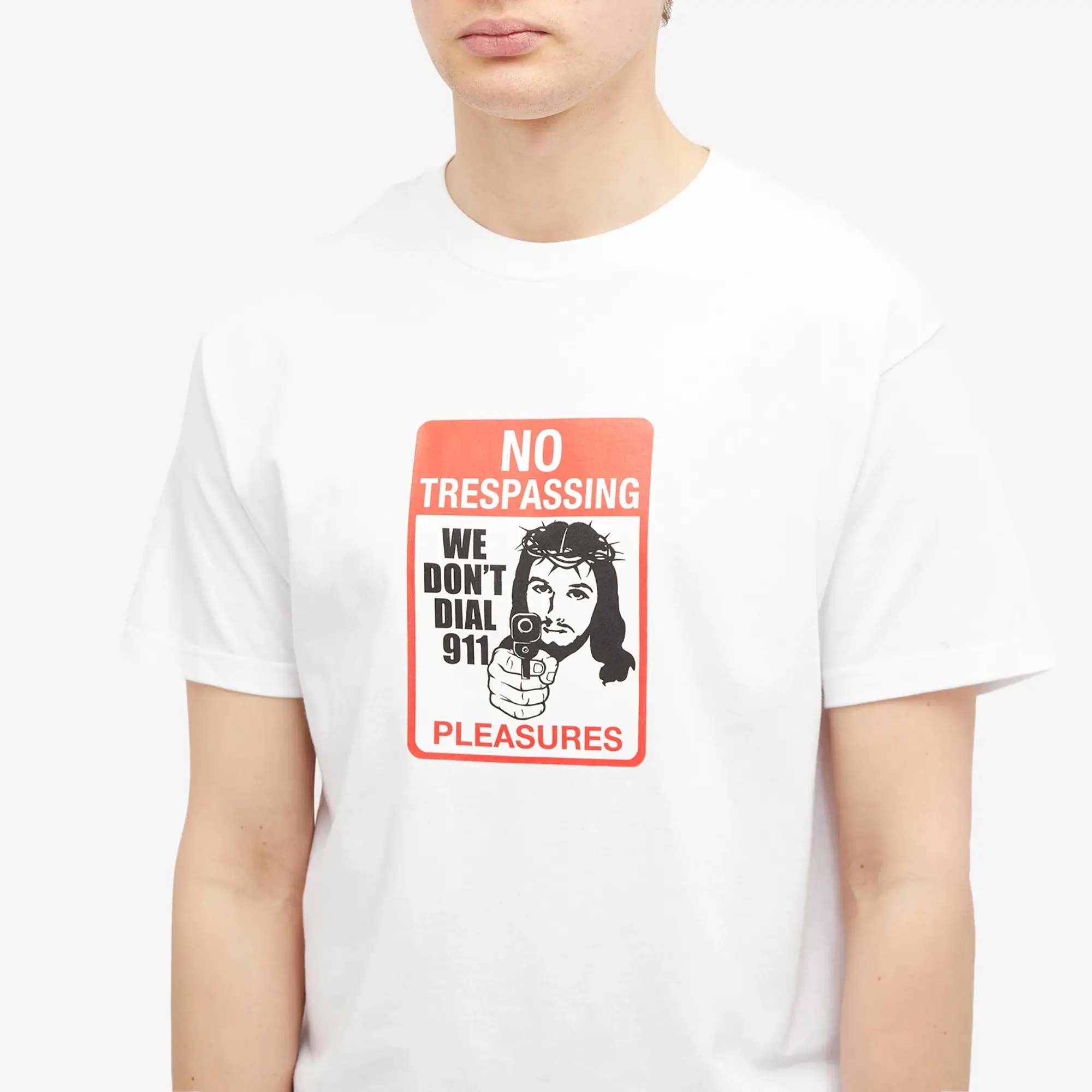Pleasures Men's Trespass T-Shirt White