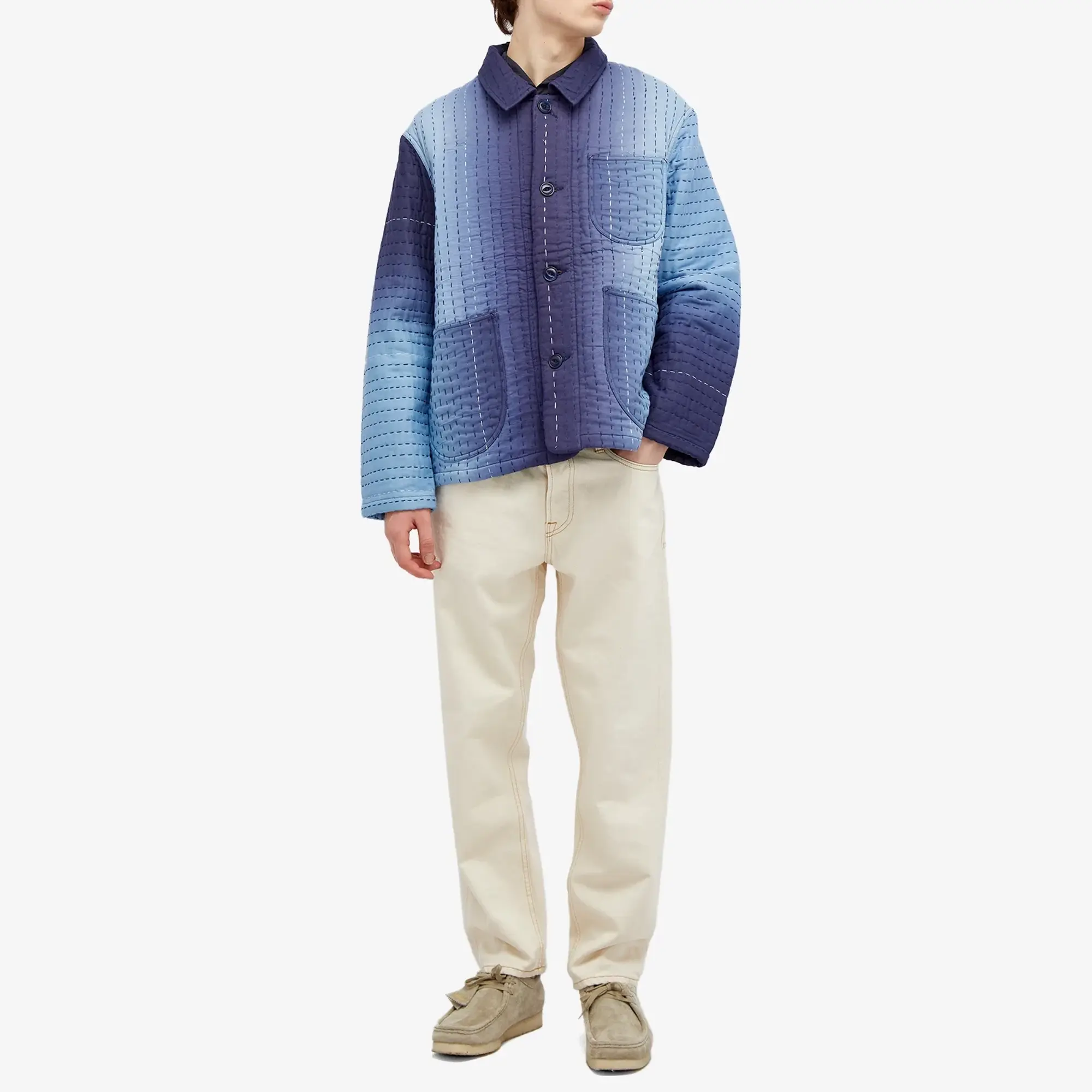 YMC Men's Tearaway Jean Ecru