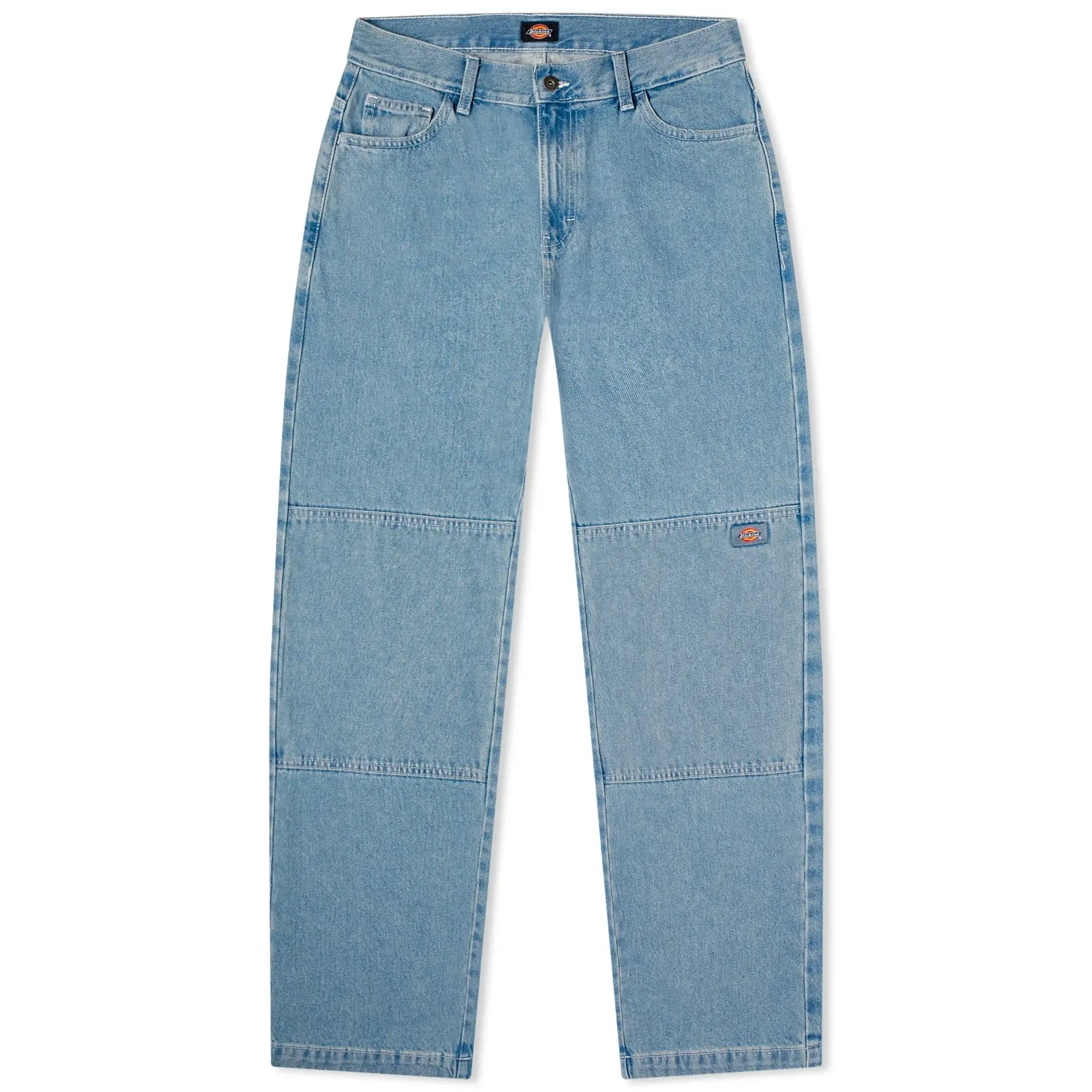 Dickies Men's Denim Double Knee Pants Light Wash