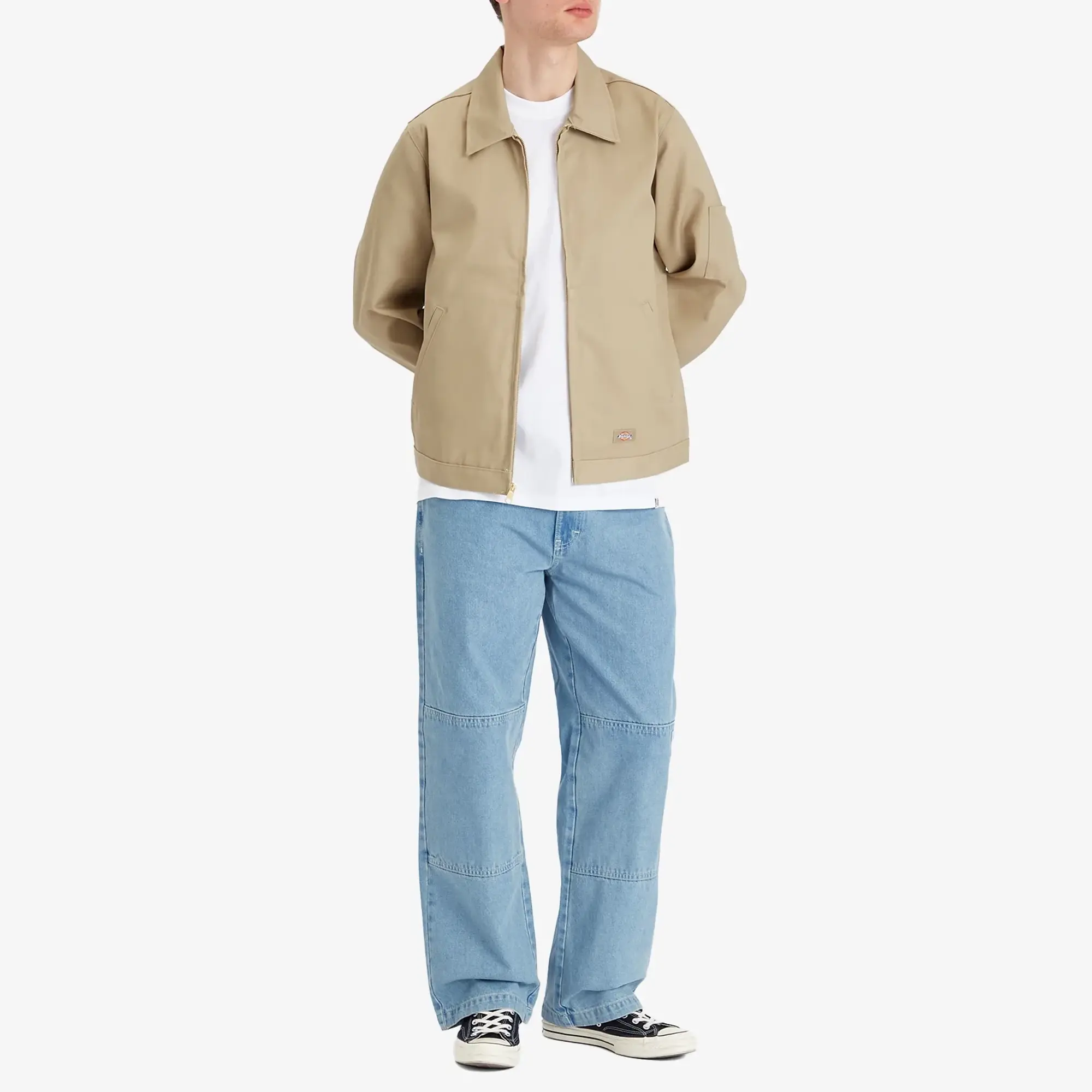 Dickies Men's Denim Double Knee Pants Light Wash