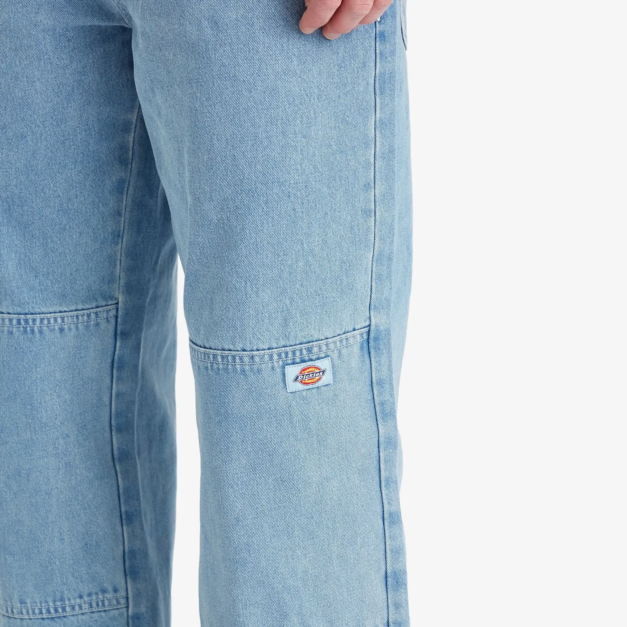 Dickies Men's Denim Double Knee Pants Light Wash