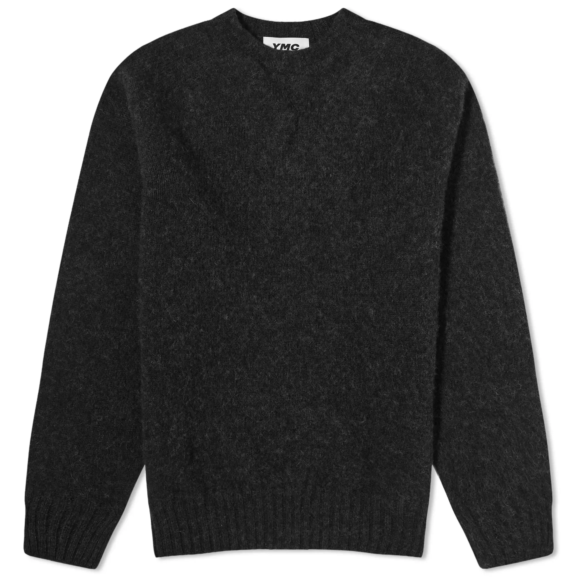YMC Men's Suededhead Crew Knit Black