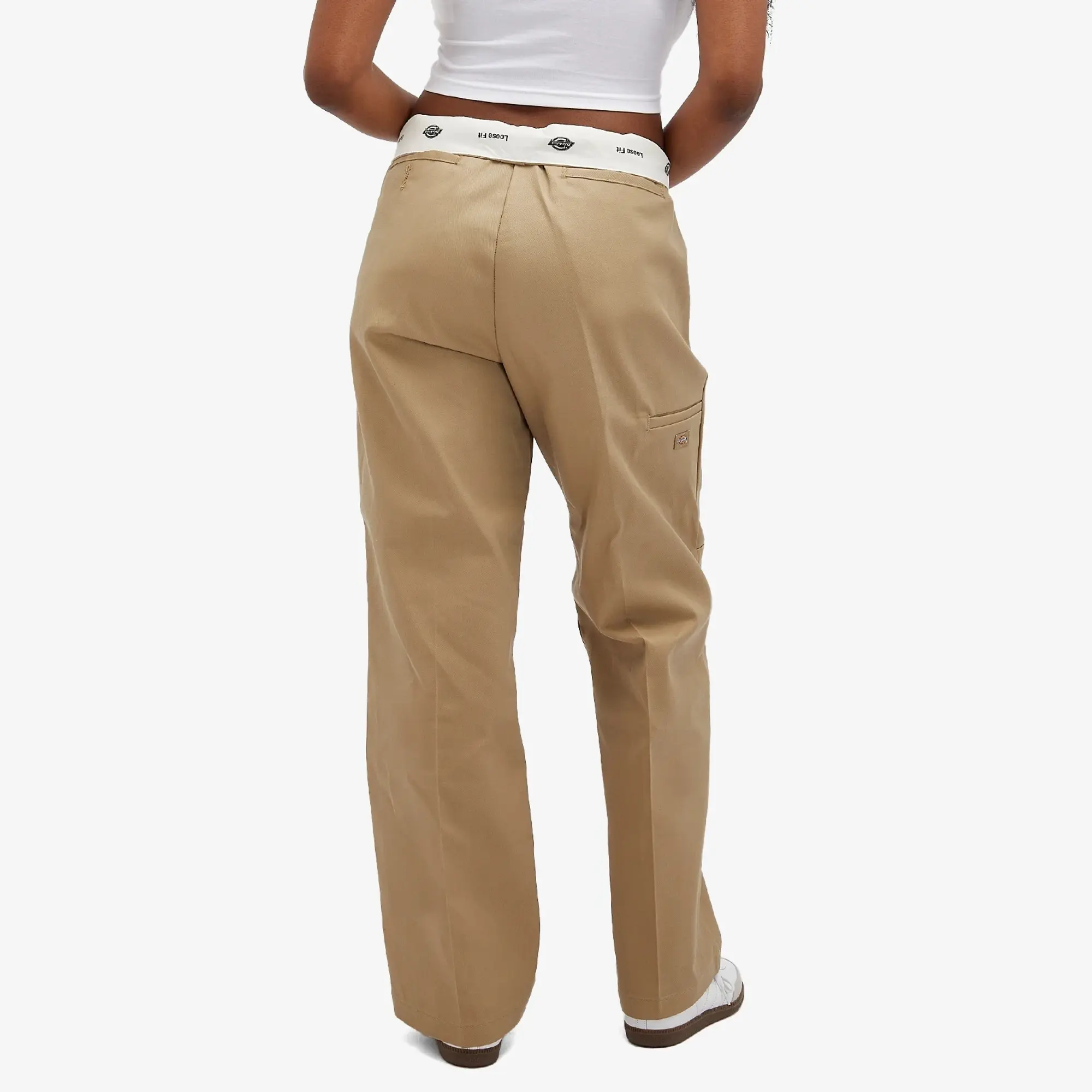 Dickies Women's Double Knee Loose Pant Khaki