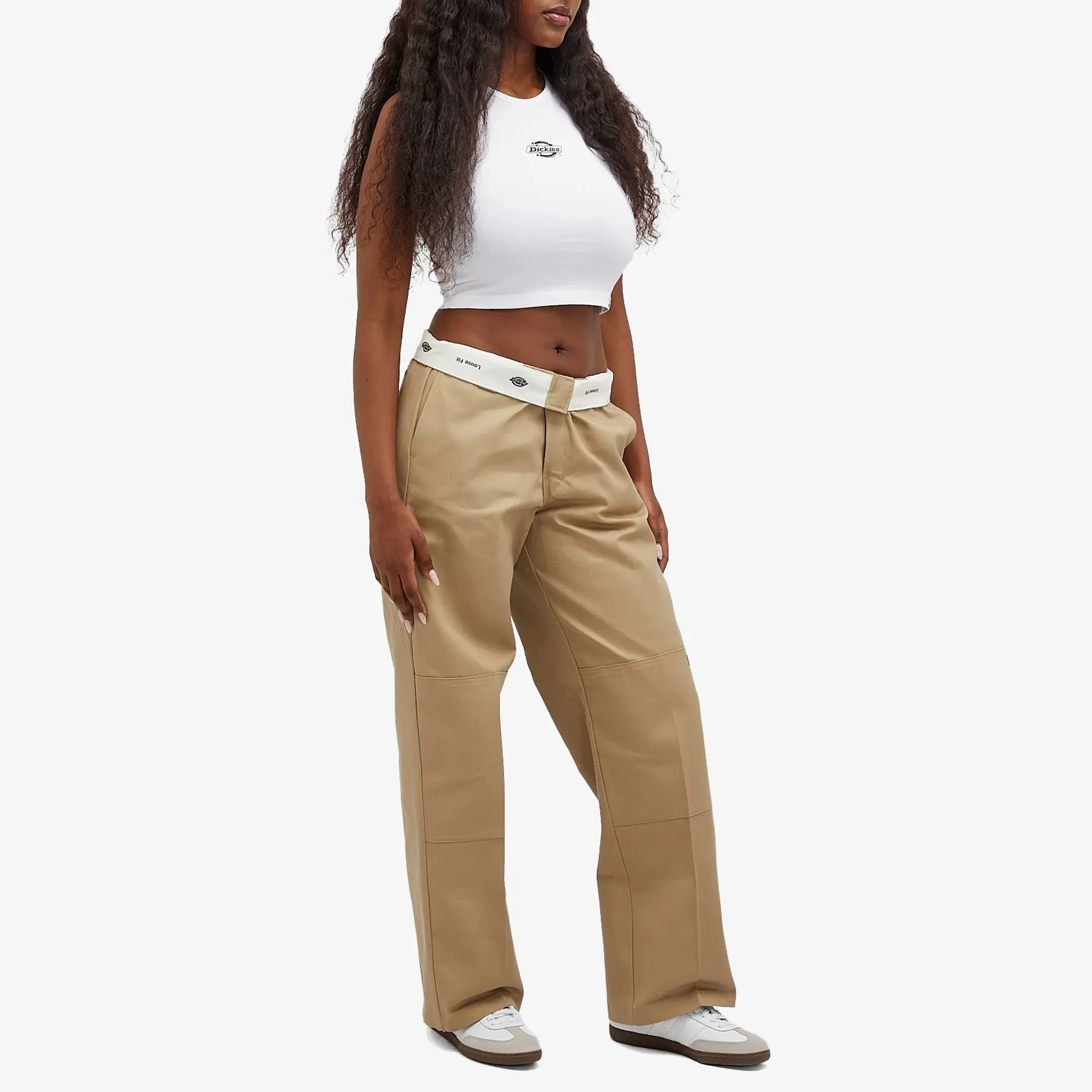 Dickies Women's Double Knee Loose Pant Khaki