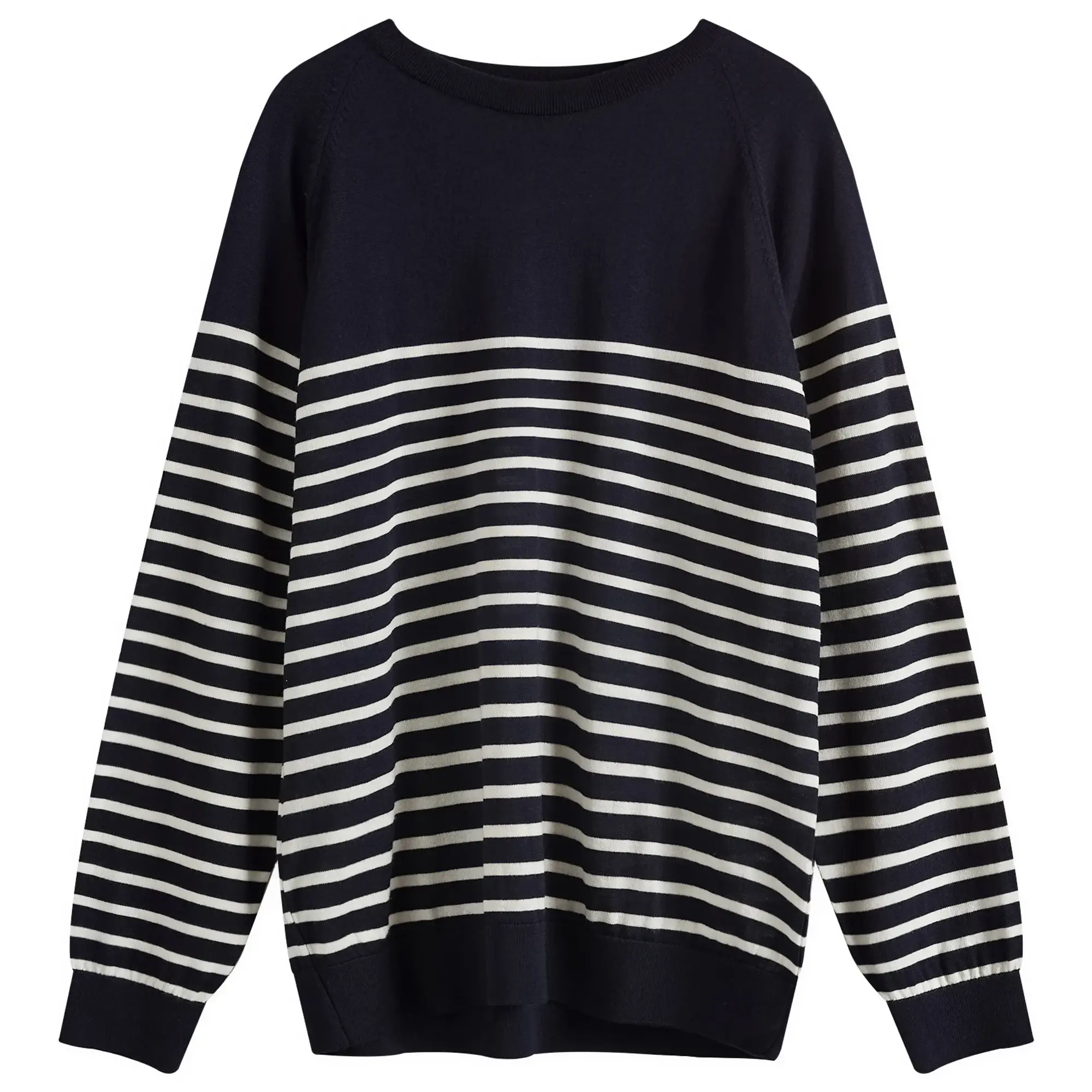 YMC Men's Suedehead Crew Knit Sweater Ecru