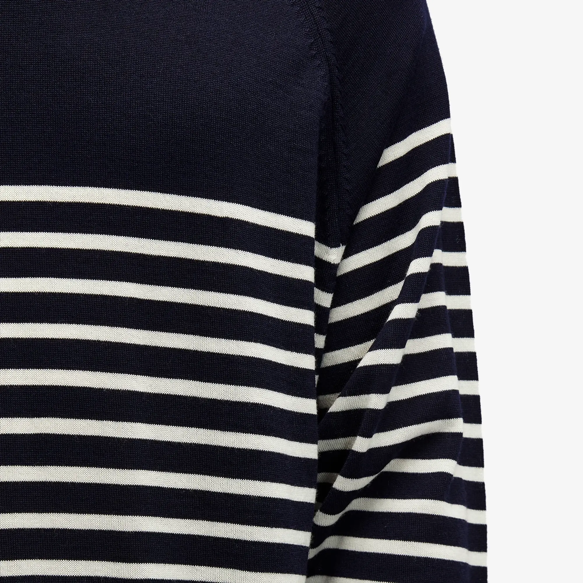 YMC Men's Suedehead Crew Knit Sweater Ecru