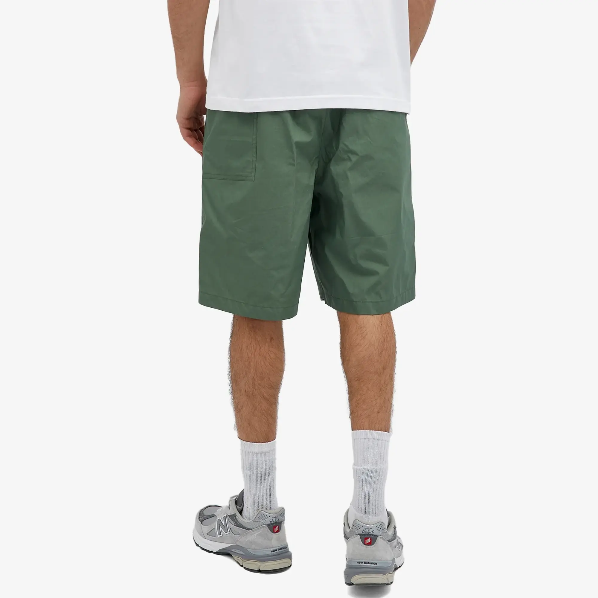 Garbstore Men's Pleated Wide Easy Shorts Green