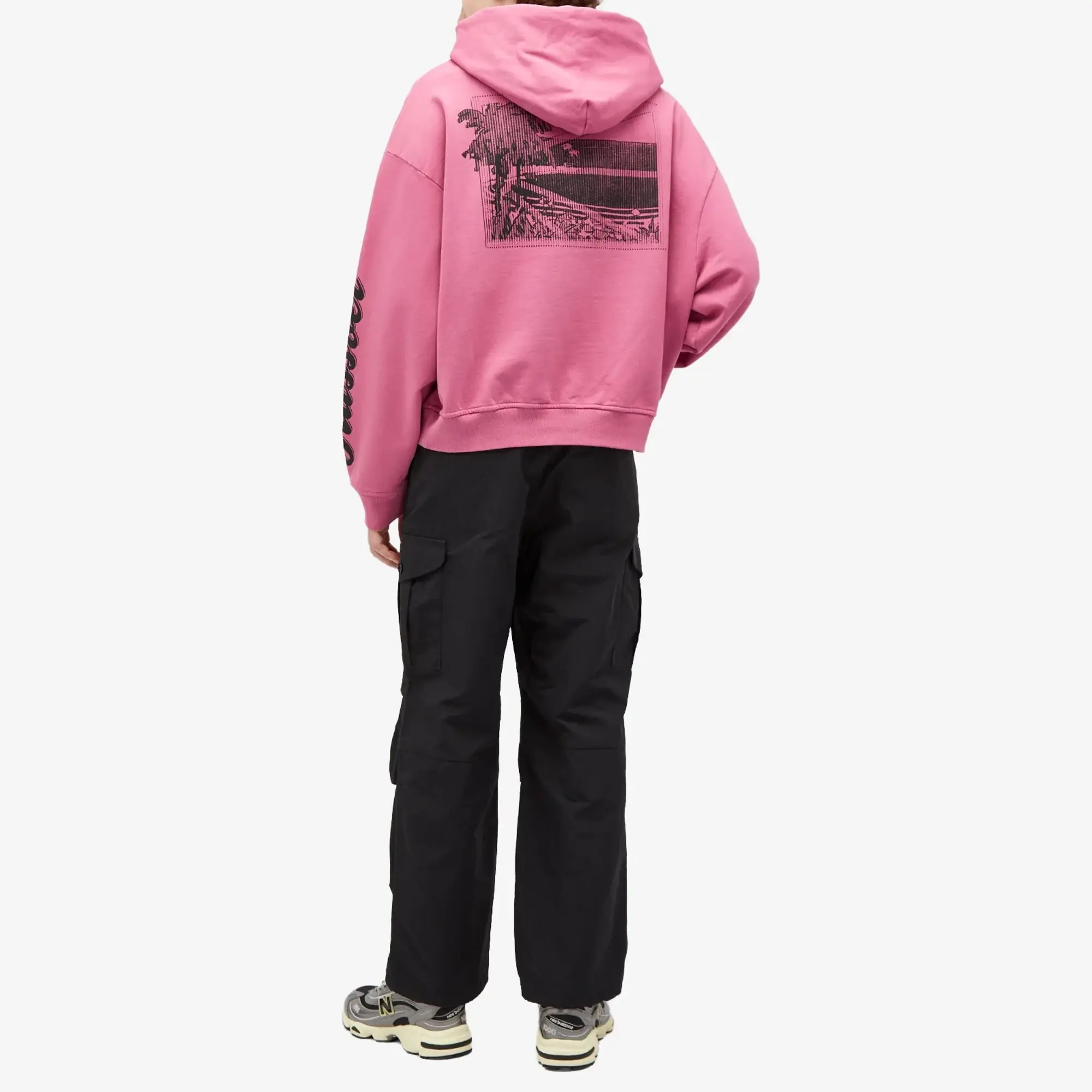 RASSVET Men's Miami Pull Over Hoodie Pink