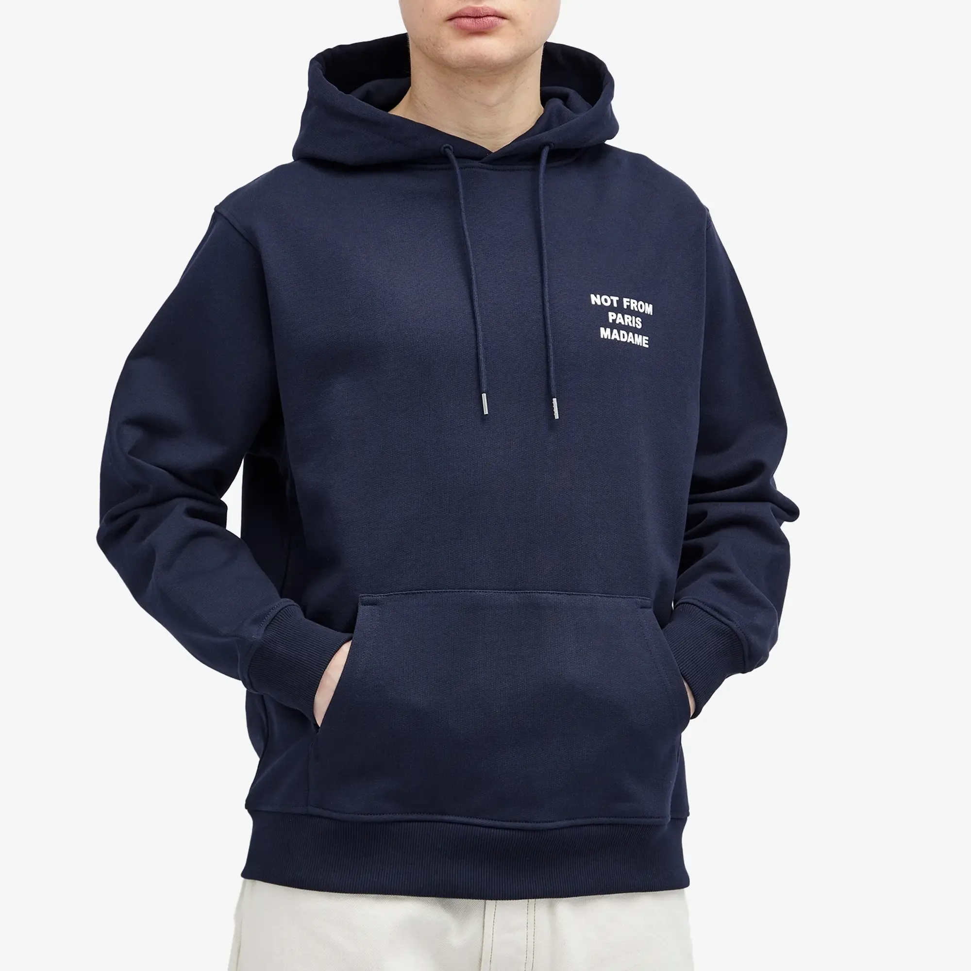 Drôle De Monsieur Le Hoodie Slogan Men Hoodies Blue