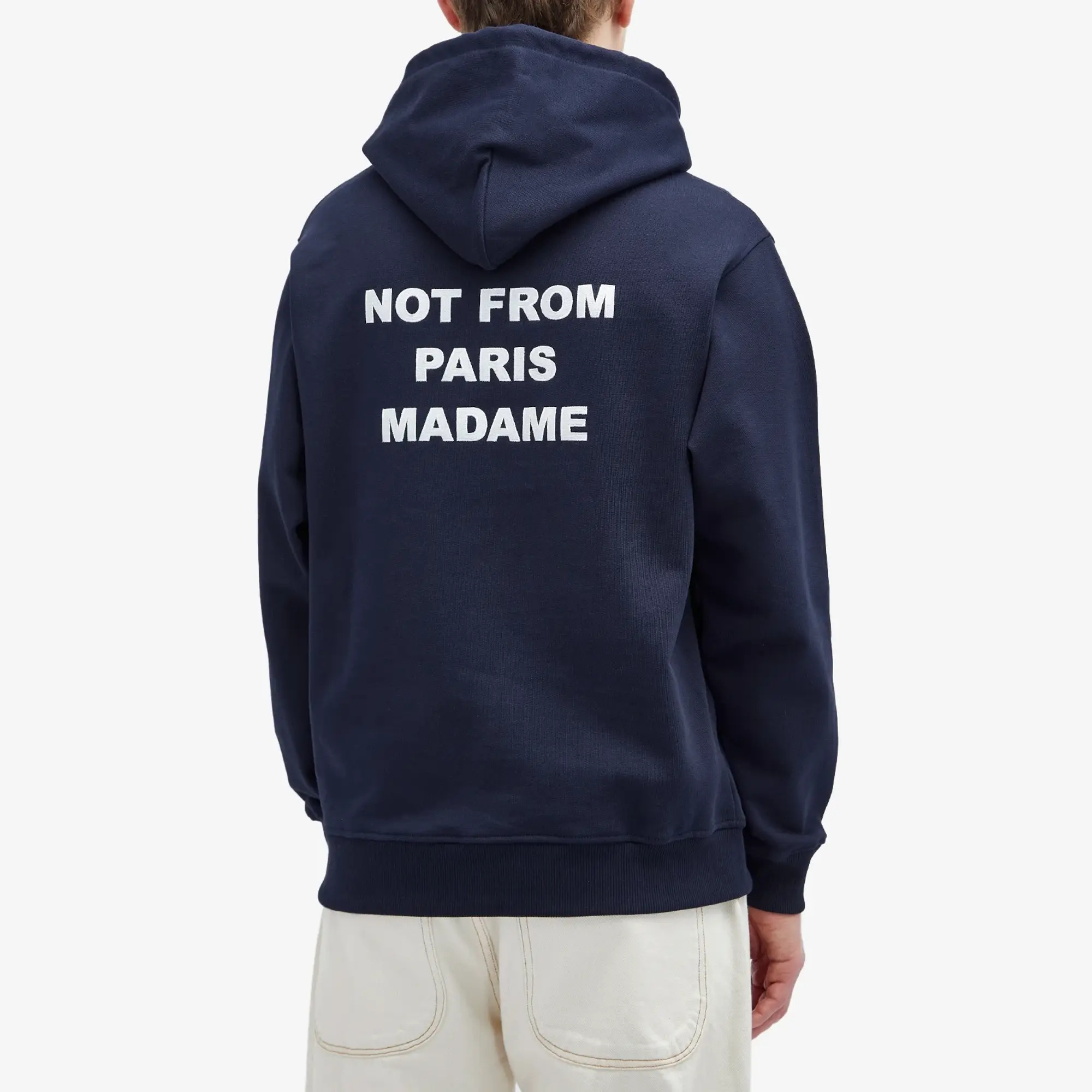 Drôle De Monsieur Le Hoodie Slogan Men Hoodies Blue