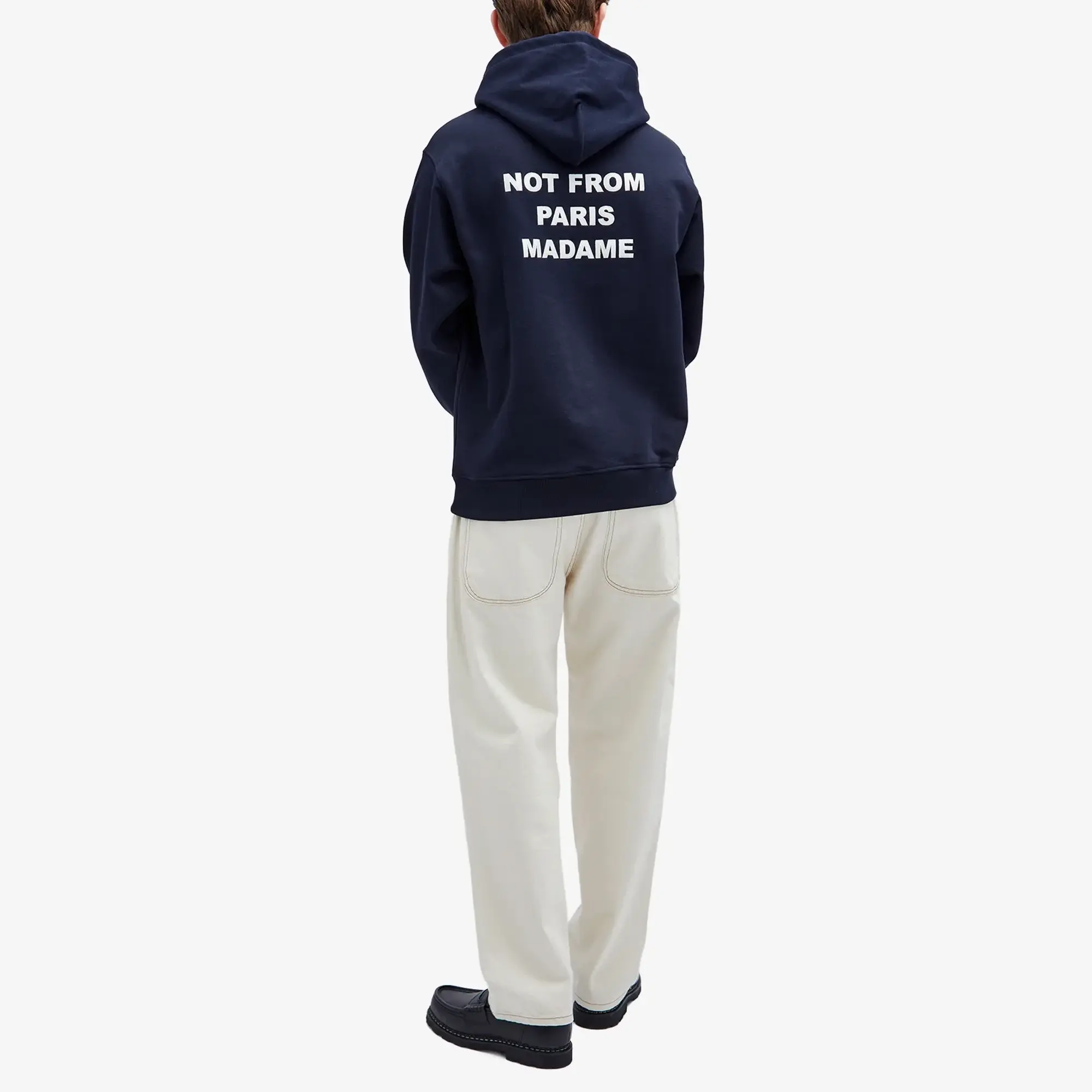 Drôle De Monsieur Le Hoodie Slogan Men Hoodies Blue