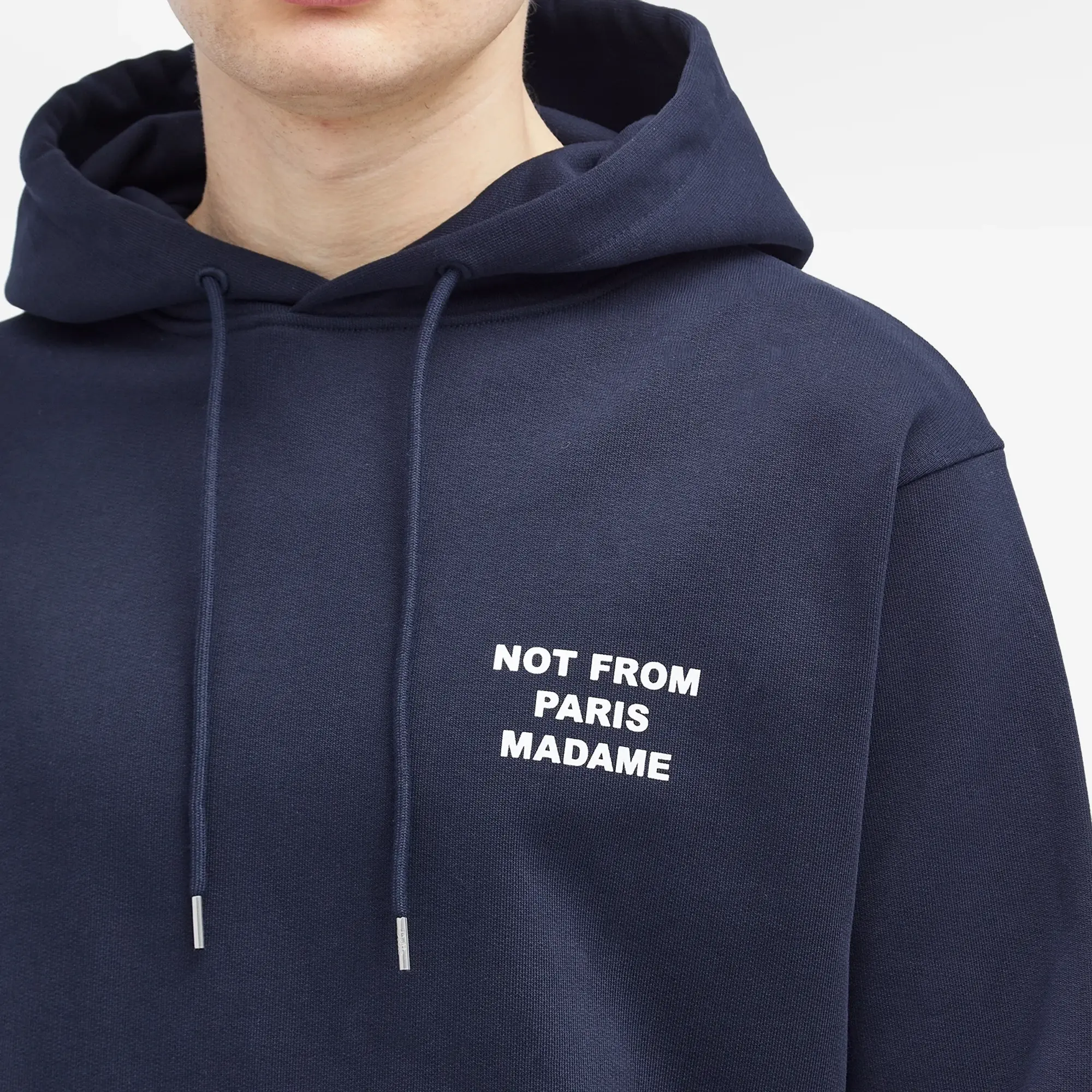 Drôle De Monsieur Le Hoodie Slogan Men Hoodies Blue