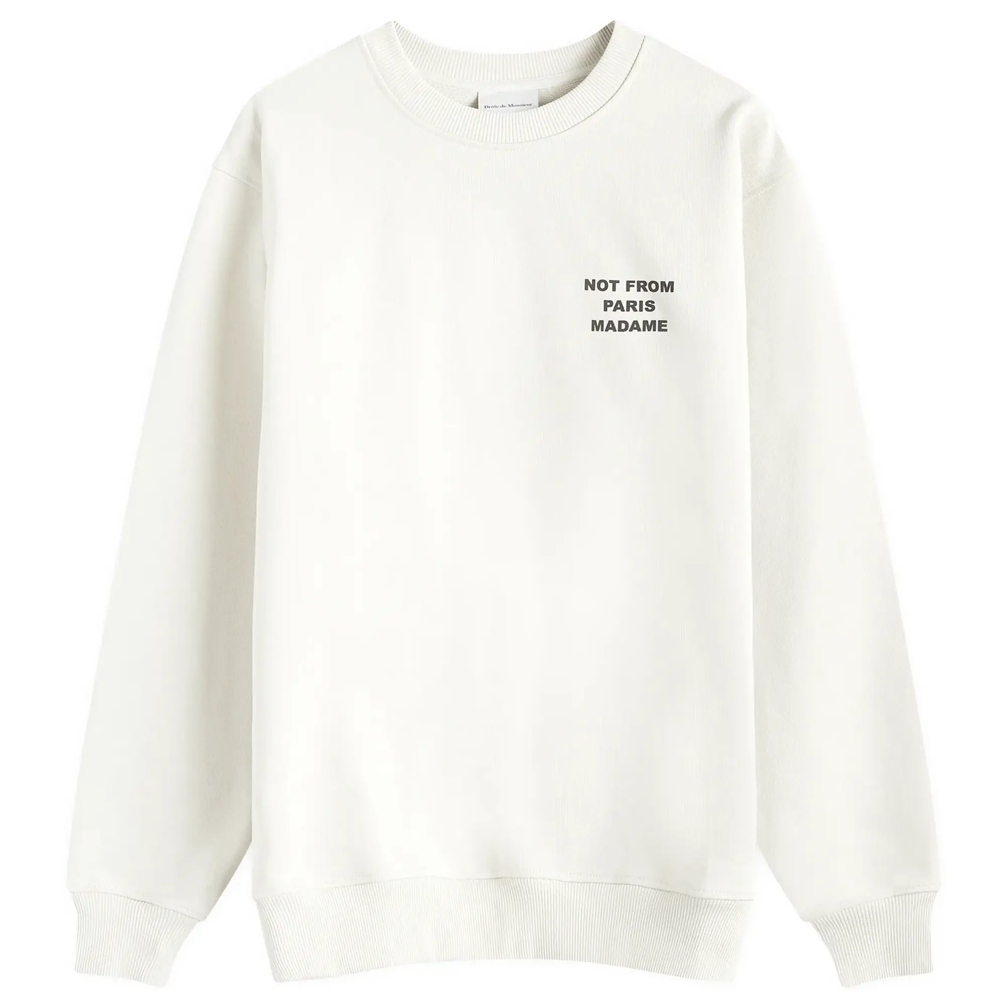 Drôle De Monsieur Le Sweatshirt Slogan Men Hoodies Beige