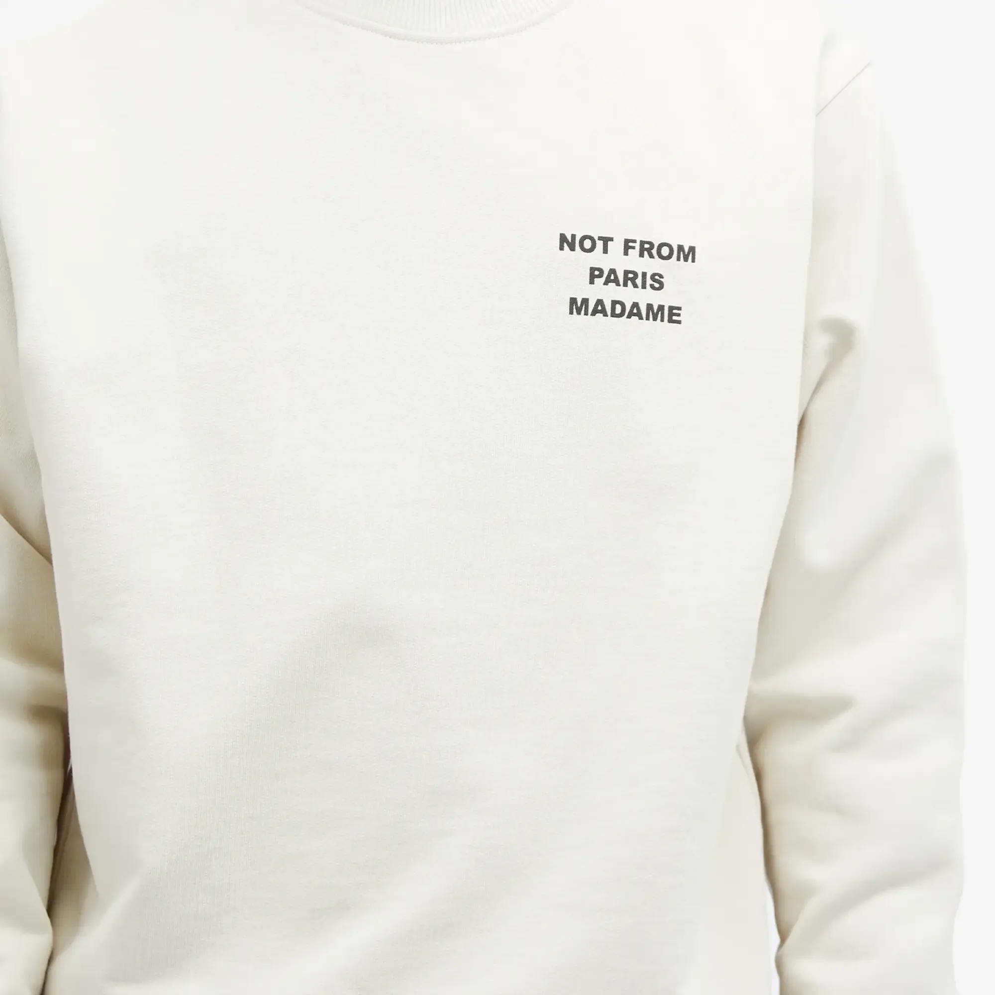 Drôle De Monsieur Le Sweatshirt Slogan Men Hoodies Beige
