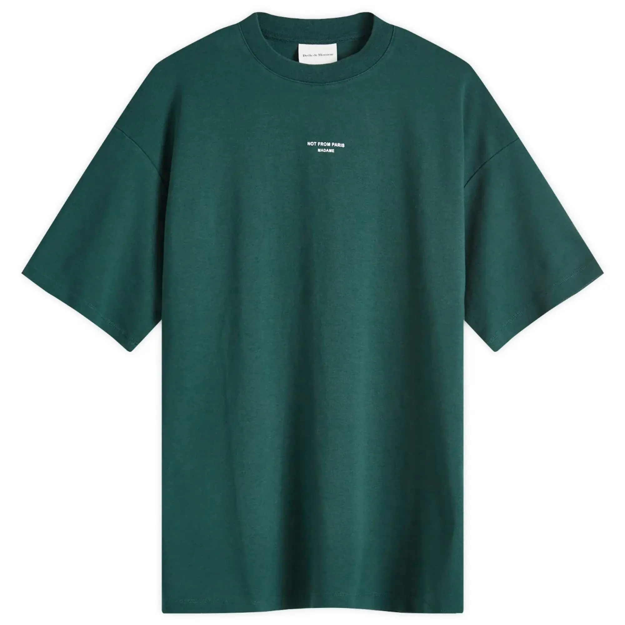 Drôle de Monsieur Men's Not From Paris Madame Classic T-Shirt Dark Green
