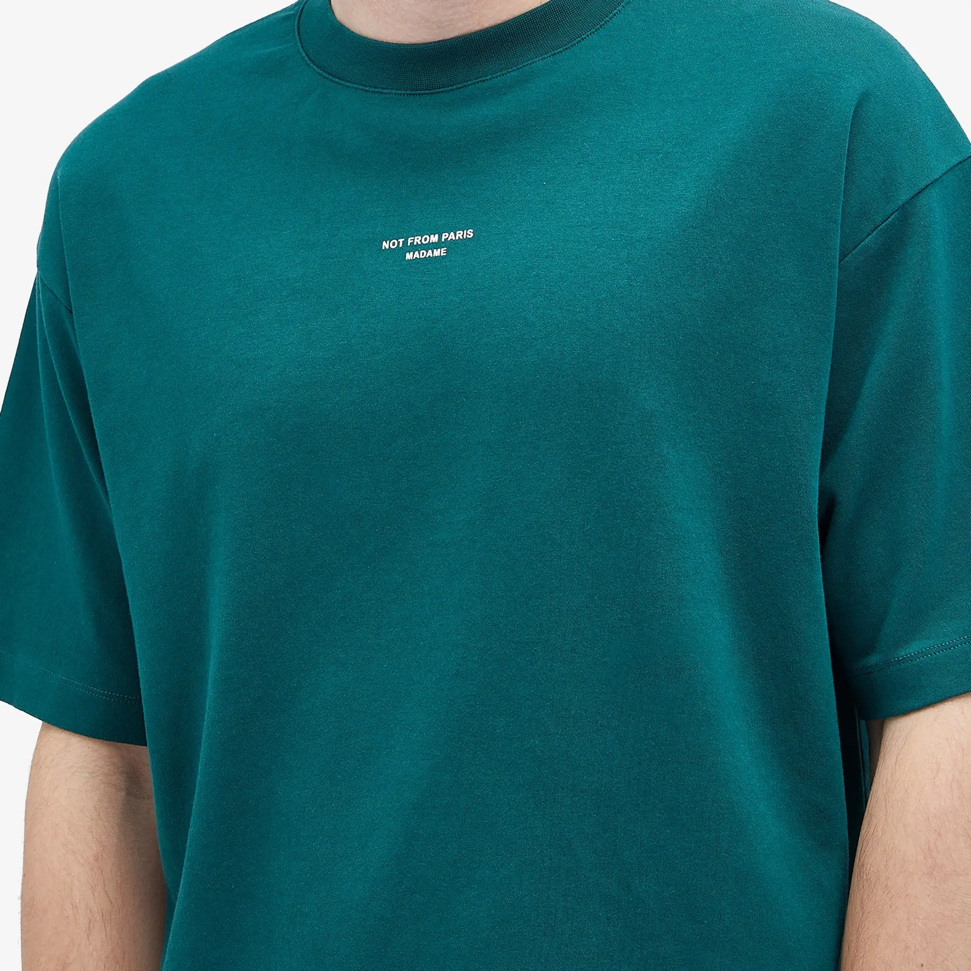 Drôle de Monsieur Men's Not From Paris Madame Classic T-Shirt Dark Green