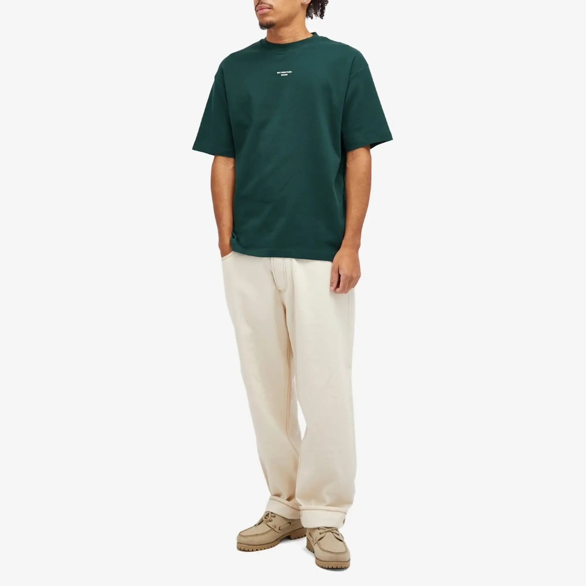Drôle de Monsieur Men's Not From Paris Madame Classic T-Shirt Dark Green