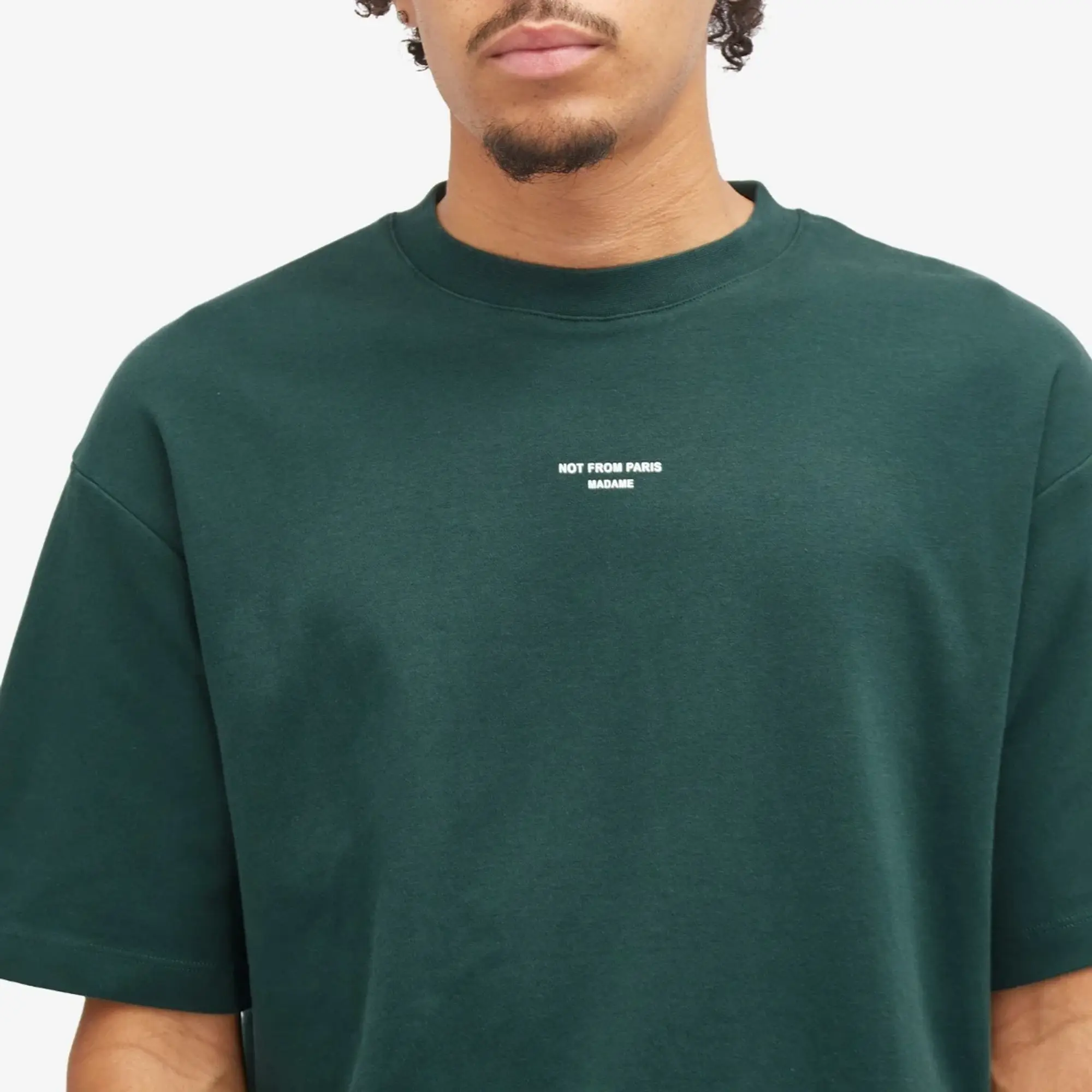 Drôle de Monsieur Men's Not From Paris Madame Classic T-Shirt Dark Green