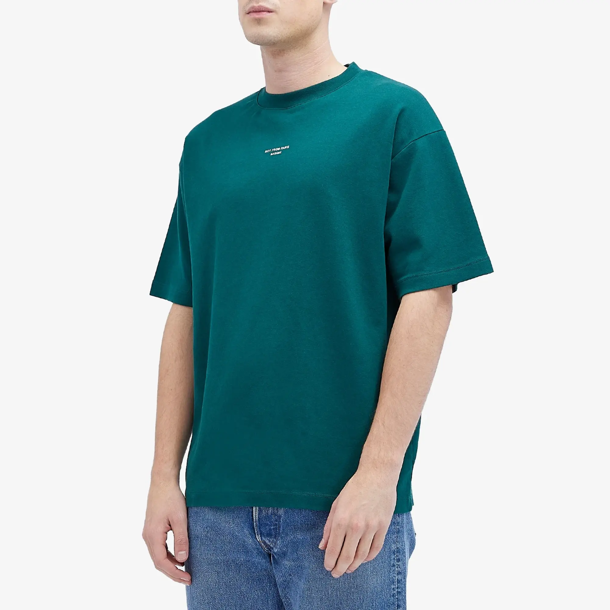 Drôle de Monsieur Men's Not From Paris Madame Classic T-Shirt Dark Green