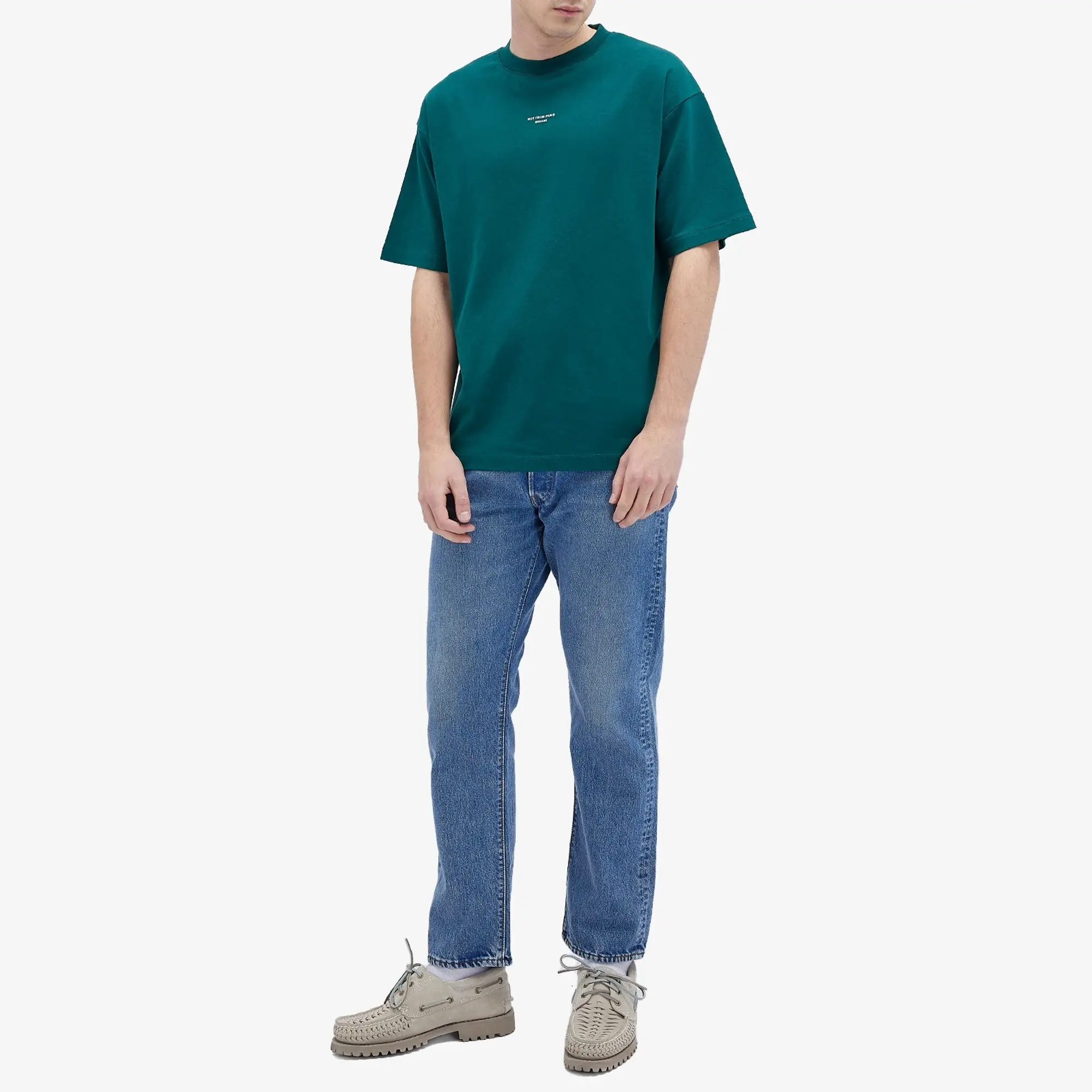 Drôle de Monsieur Men's Not From Paris Madame Classic T-Shirt Dark Green