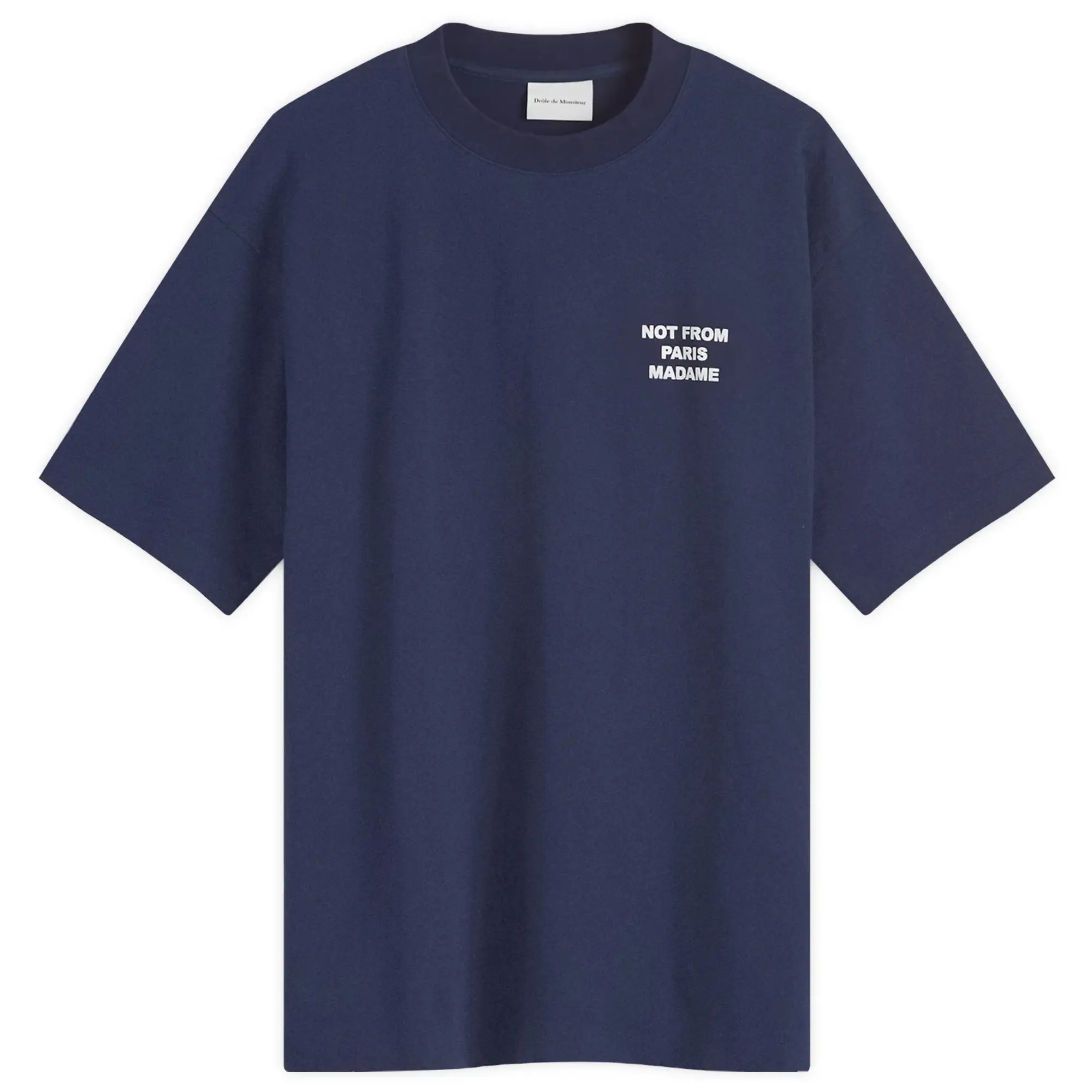 Drôle de Monsieur Men's Not From Paris Madame T-Shirt Navy