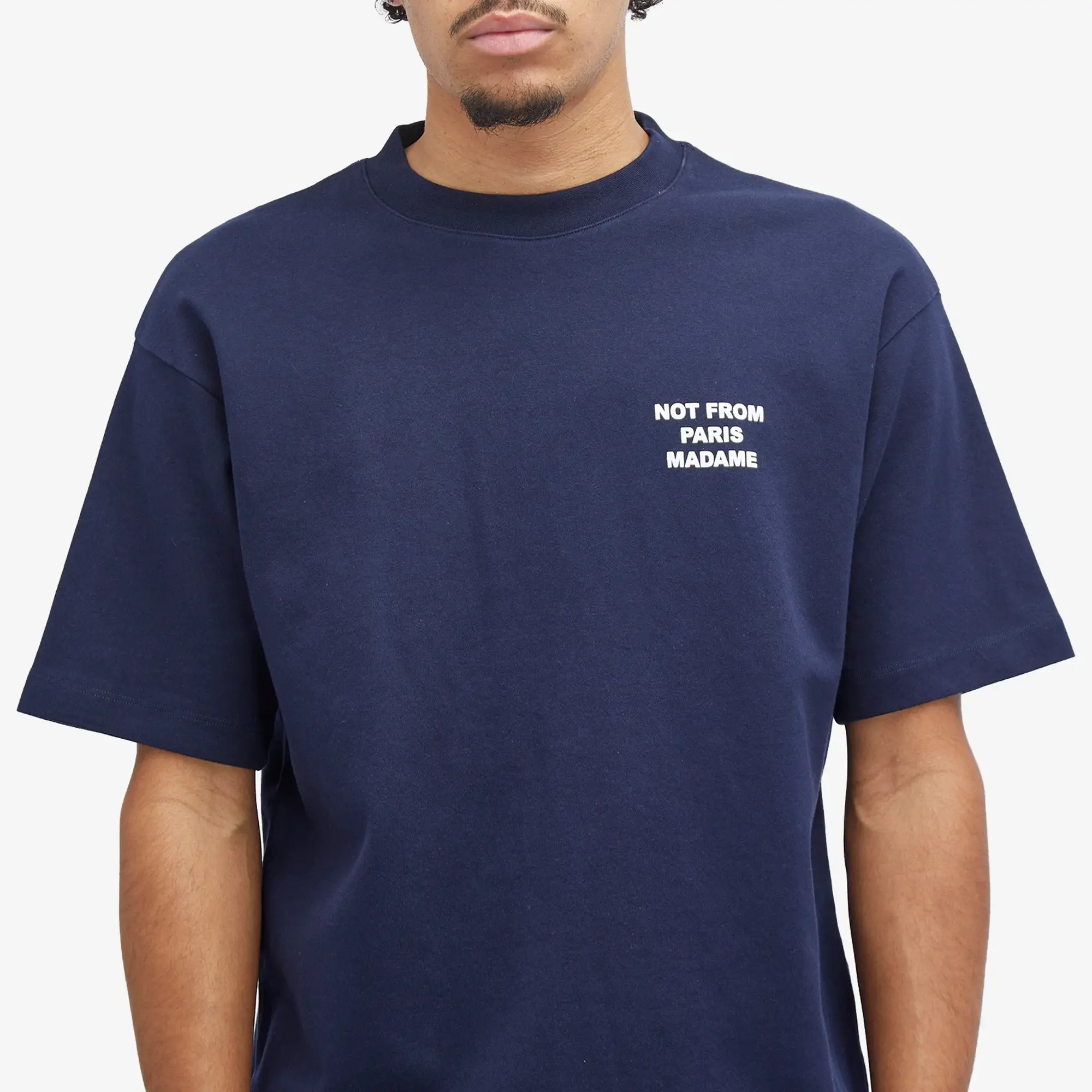 Drôle de Monsieur Men's Not From Paris Madame T-Shirt Navy