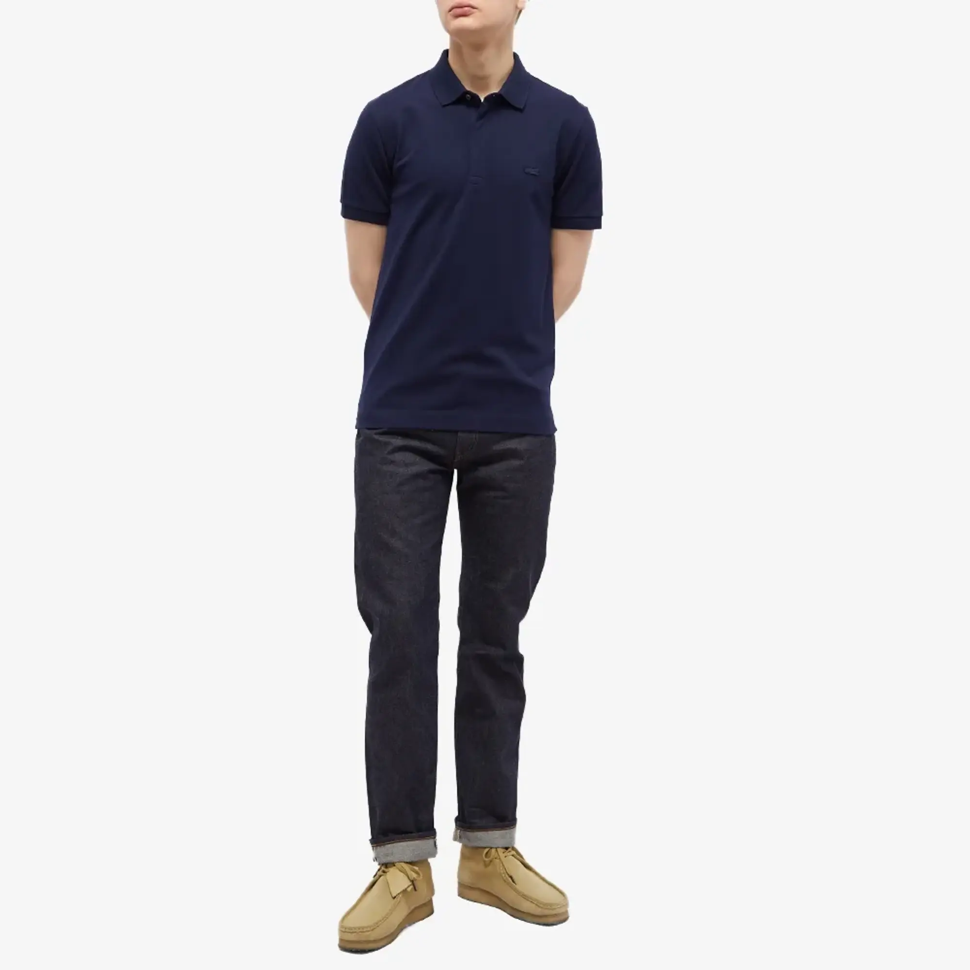 Lacoste Regular Fit Paris Stretch Piqué Polo Shirt - Midnight Blue