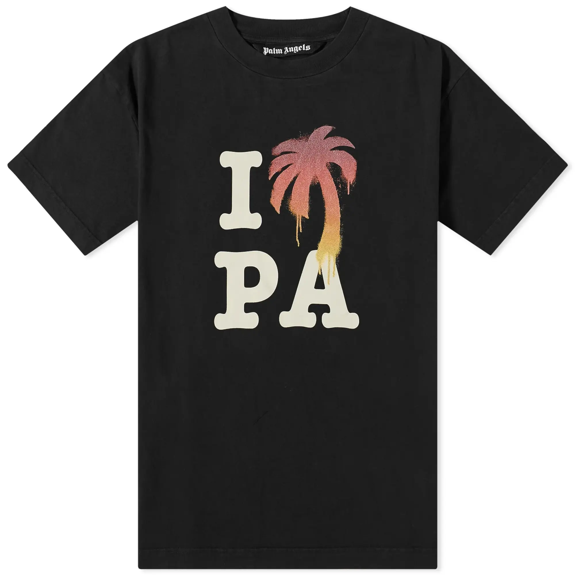 Palm Angels Men's I Love PA T-Shirt Black