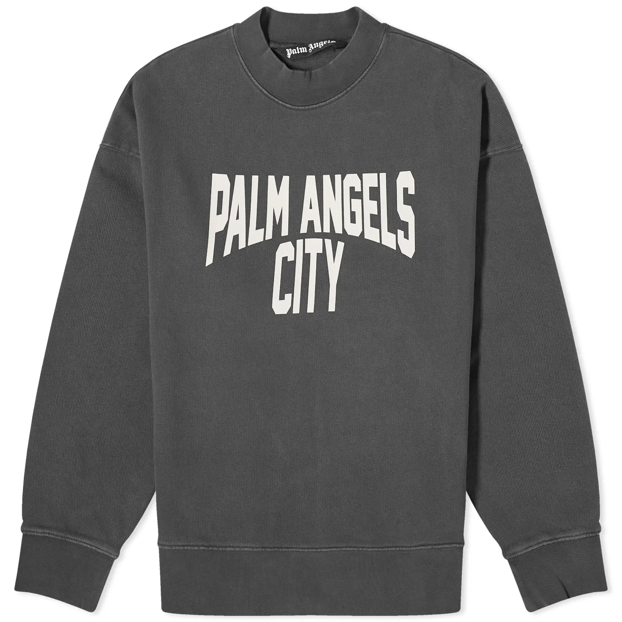 Palm Angels Men's PA City Crew Sweat Washed Black