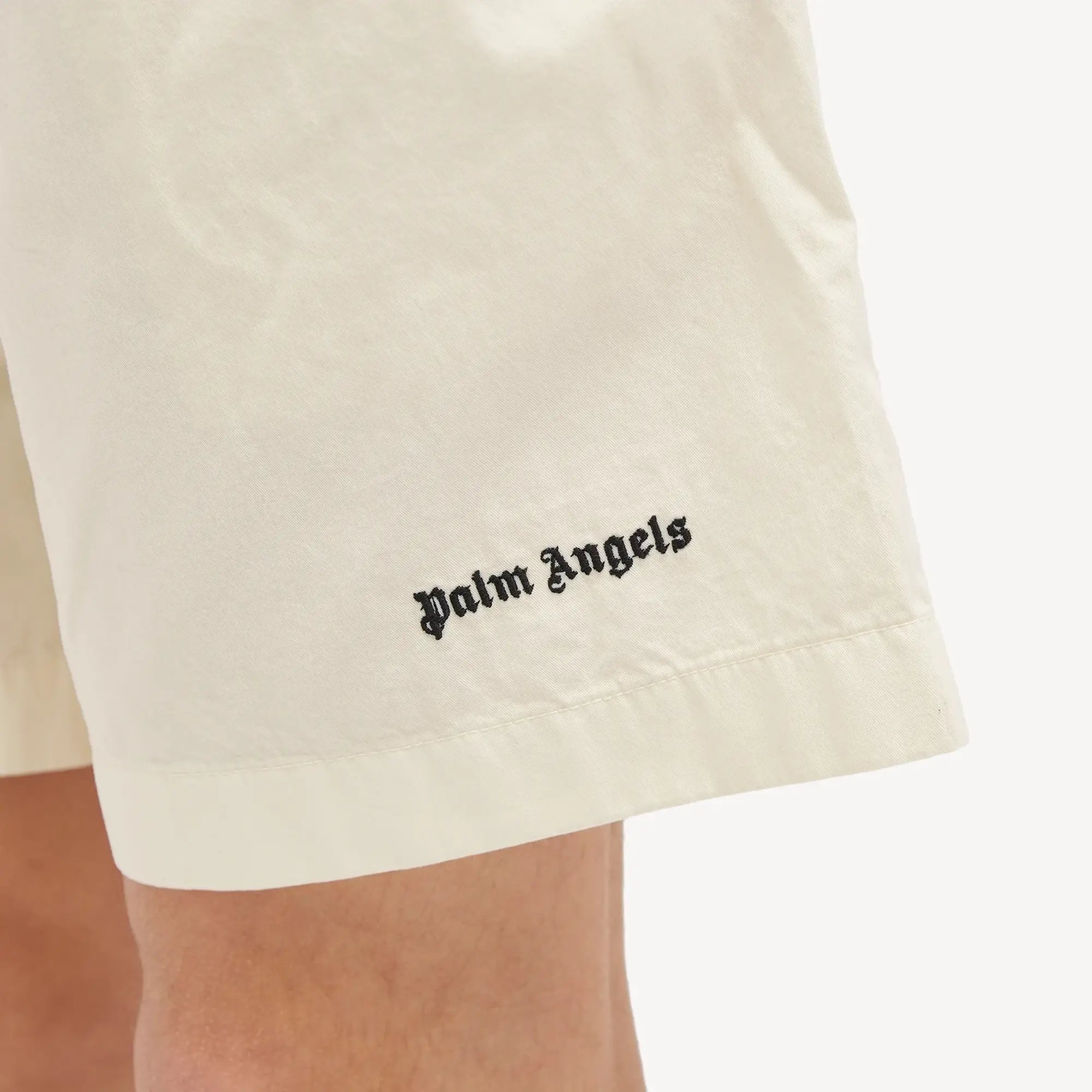 Palm Angels Men's Classic Logo Bermuda Shorts Off White