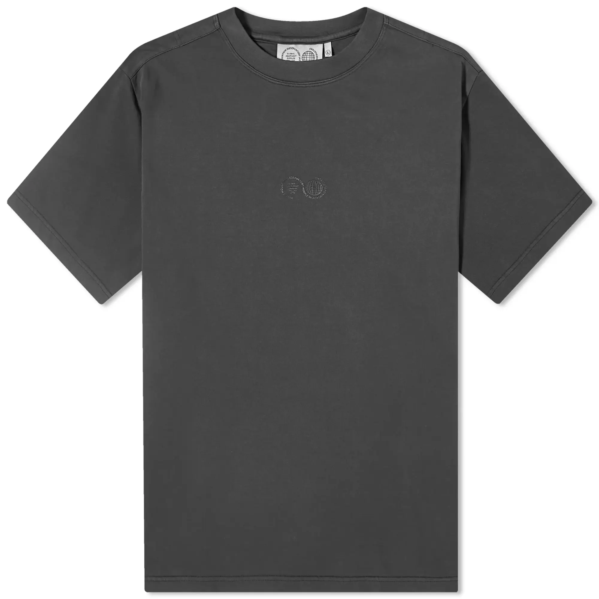 Purple Mountain Observatory Men's Garment Dyed T-Shirt Black