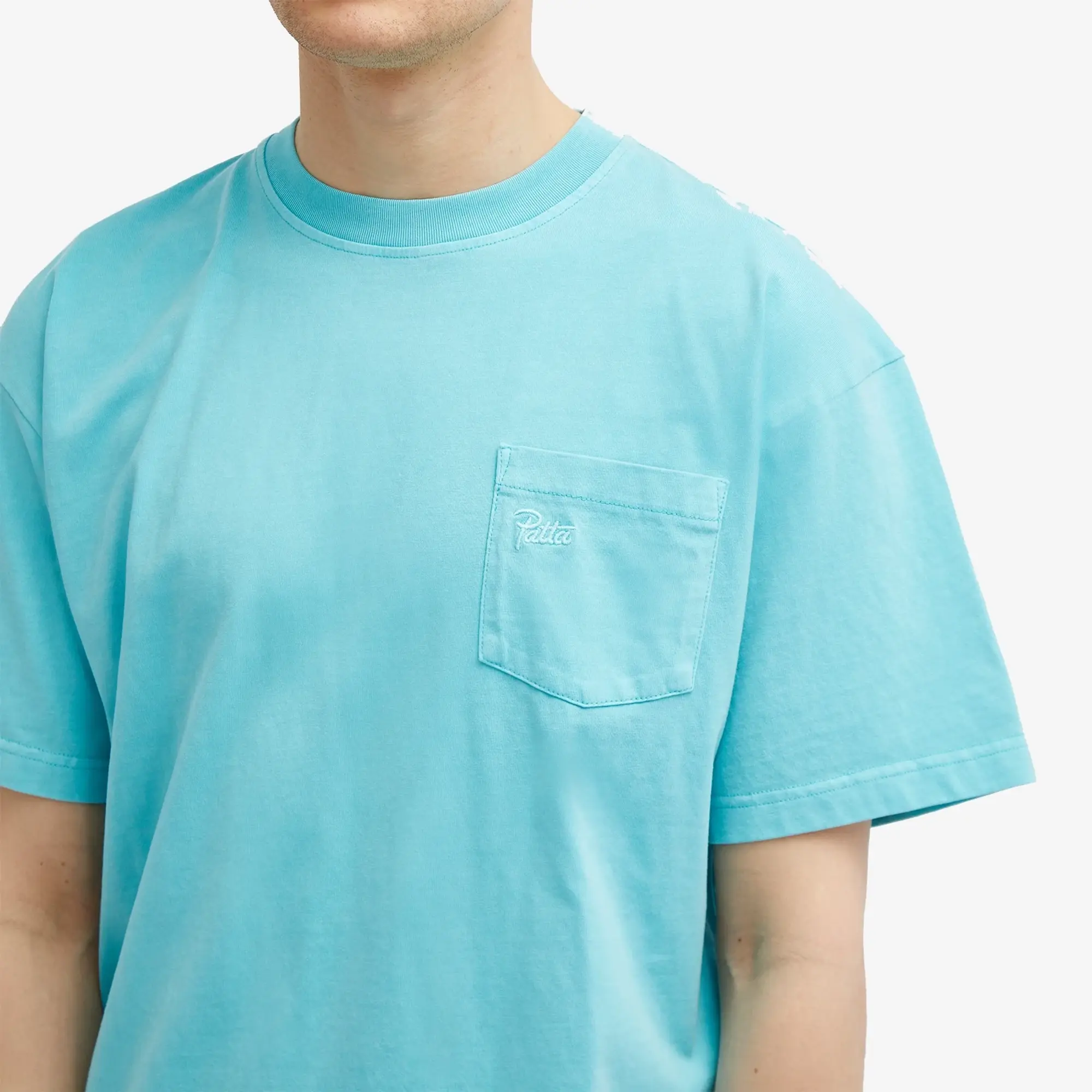 Patta Basic Pocket T-Shirt - Blue Radiance