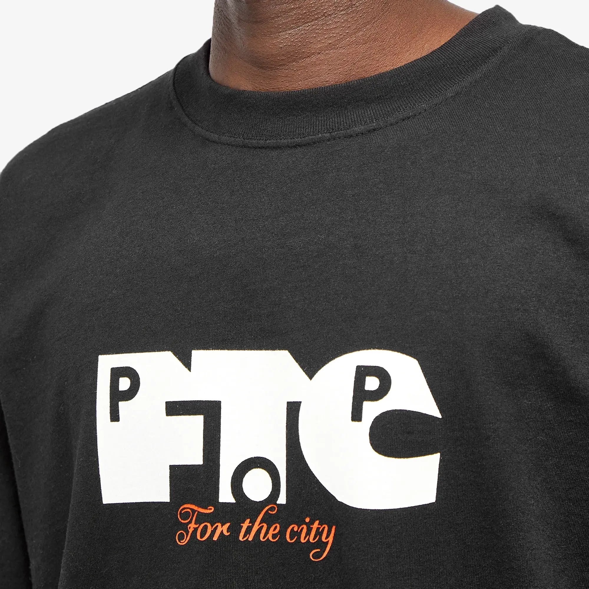 Pop Trading Company Men's x FTC Logo Tee Black