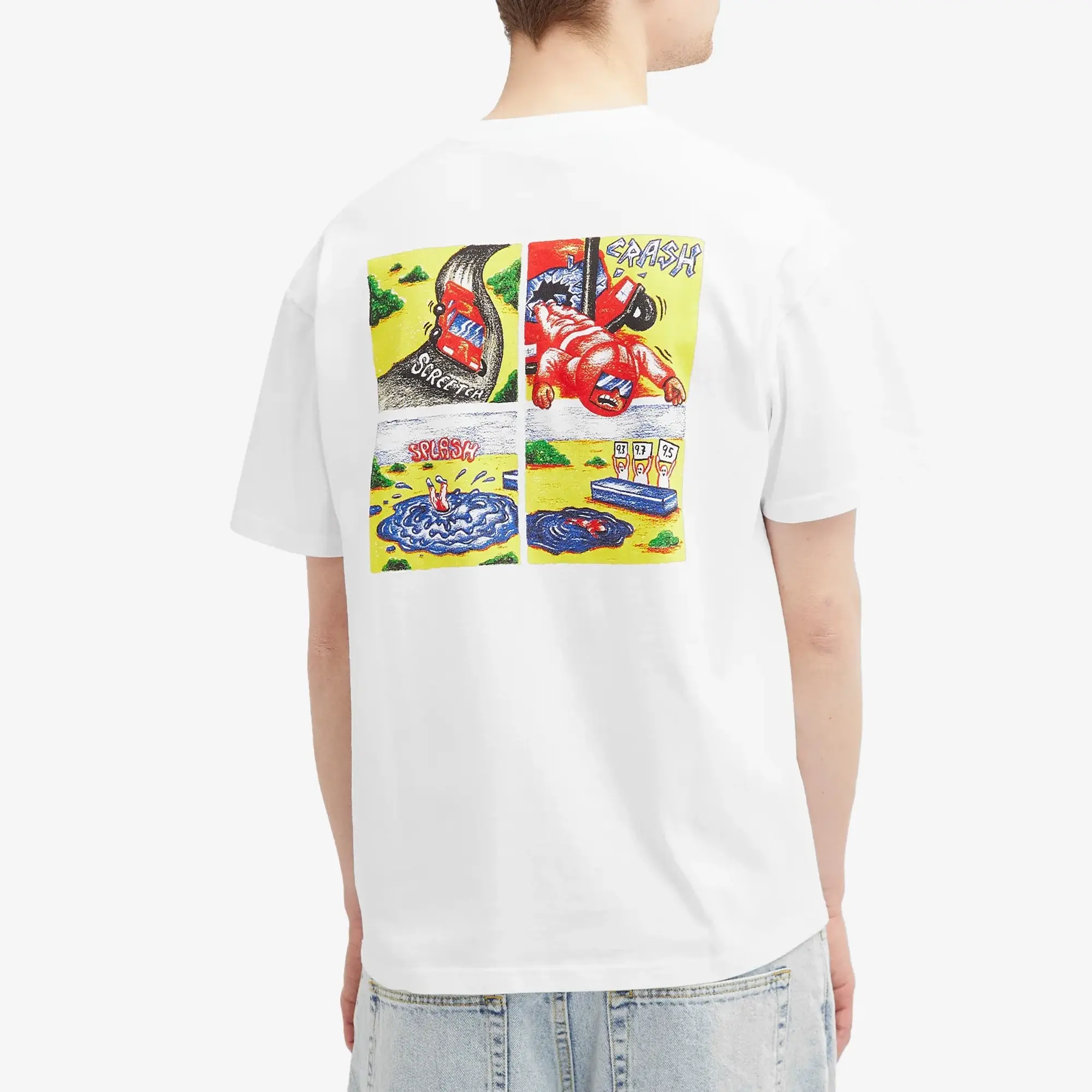 Polar Skate Co. Men's Crash T-Shirt White