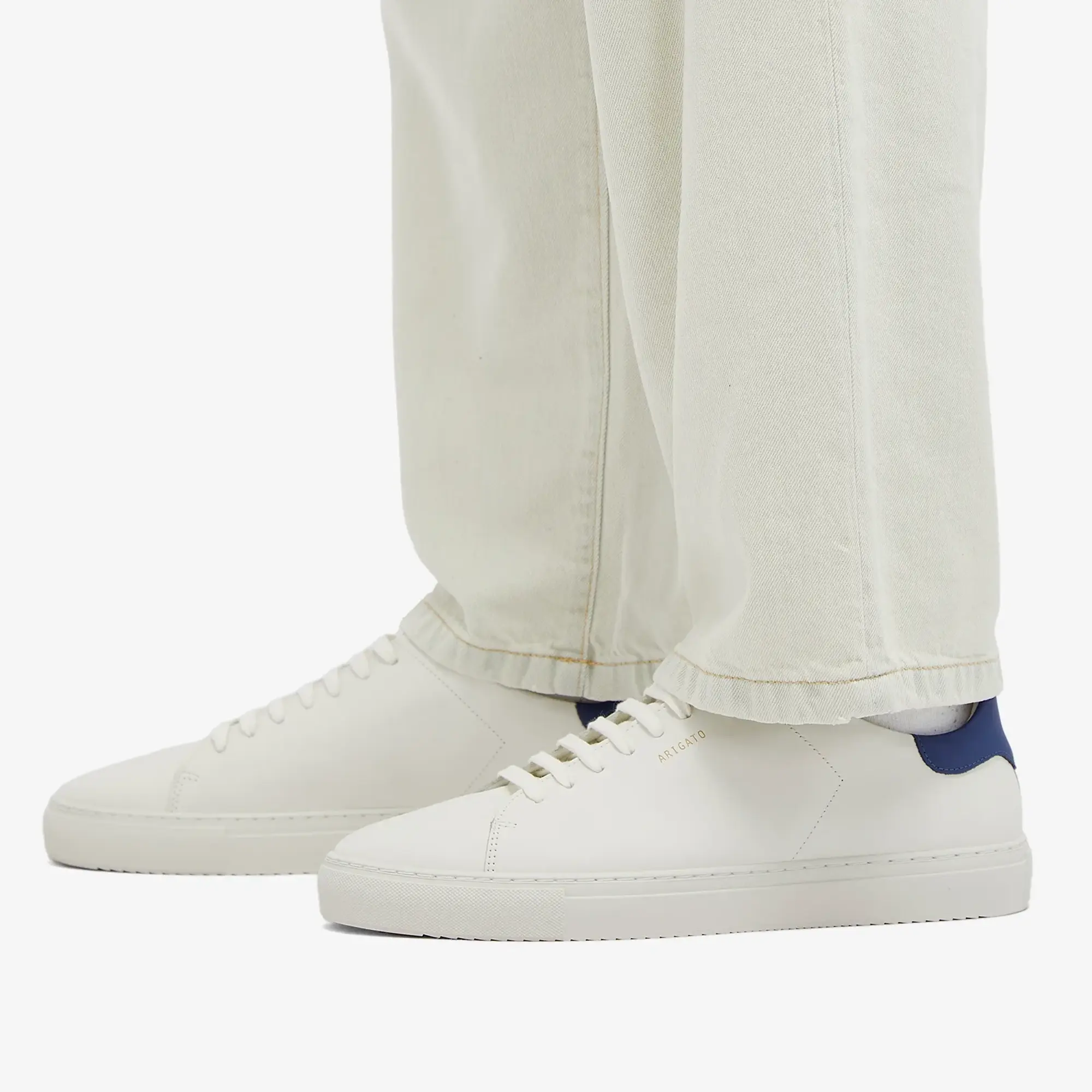 Axel Arigato Men's Clean 90 Sneaker White/Navy