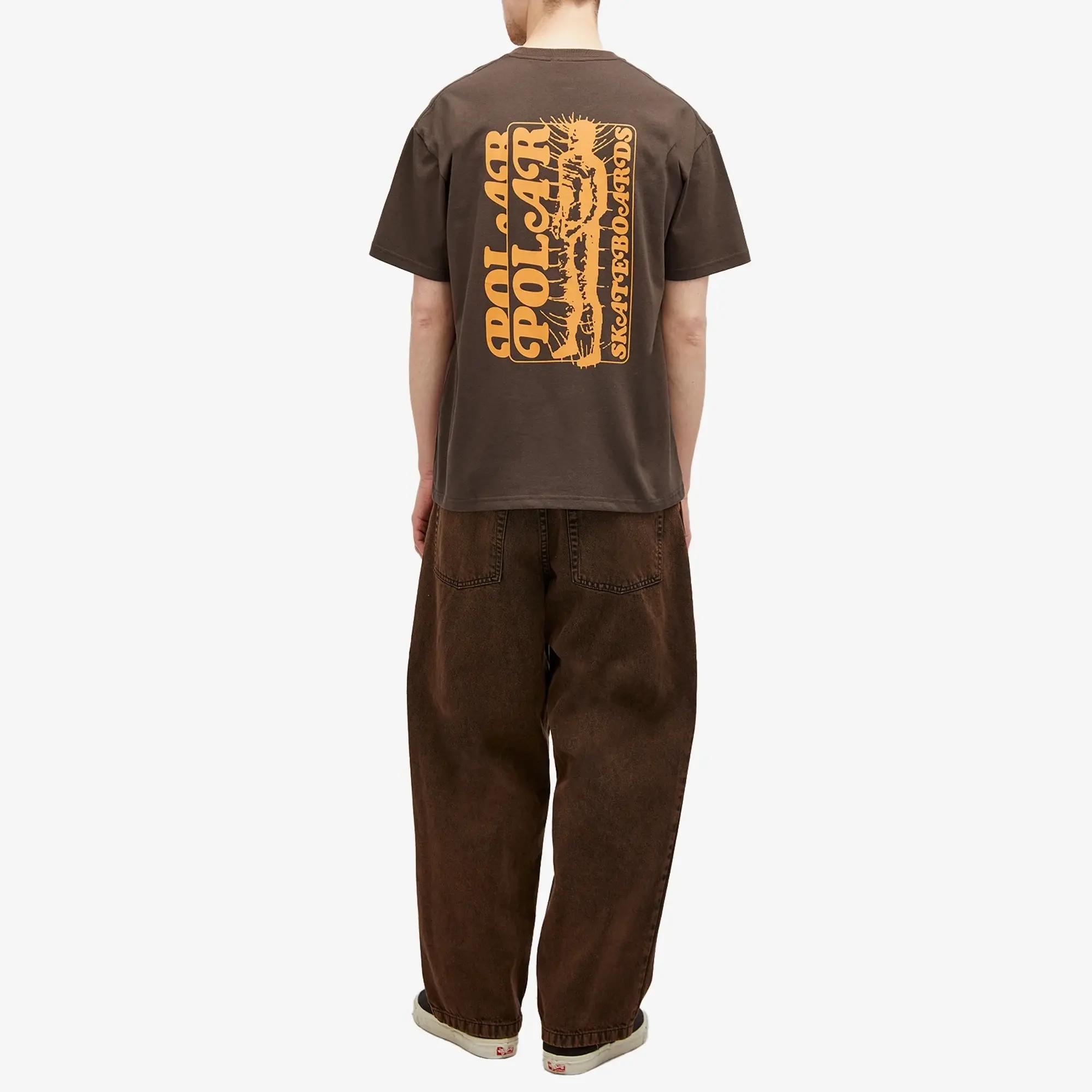 Polar Skate Co. Polar Skate Co Fields T-Shirt - Chocolate